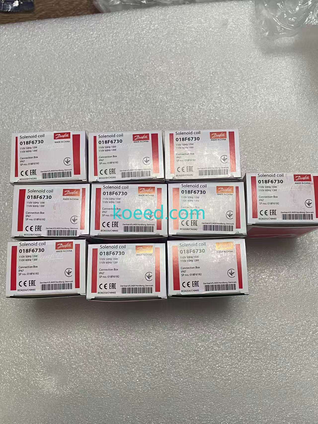 Danfoss 018F6730/018F6192 Connection Details