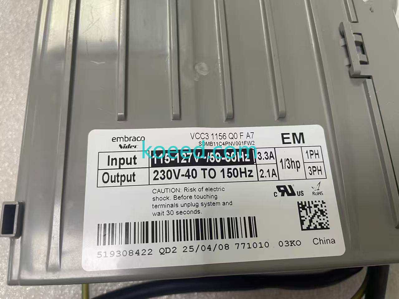 115V-127V/50-60Hz - Product View