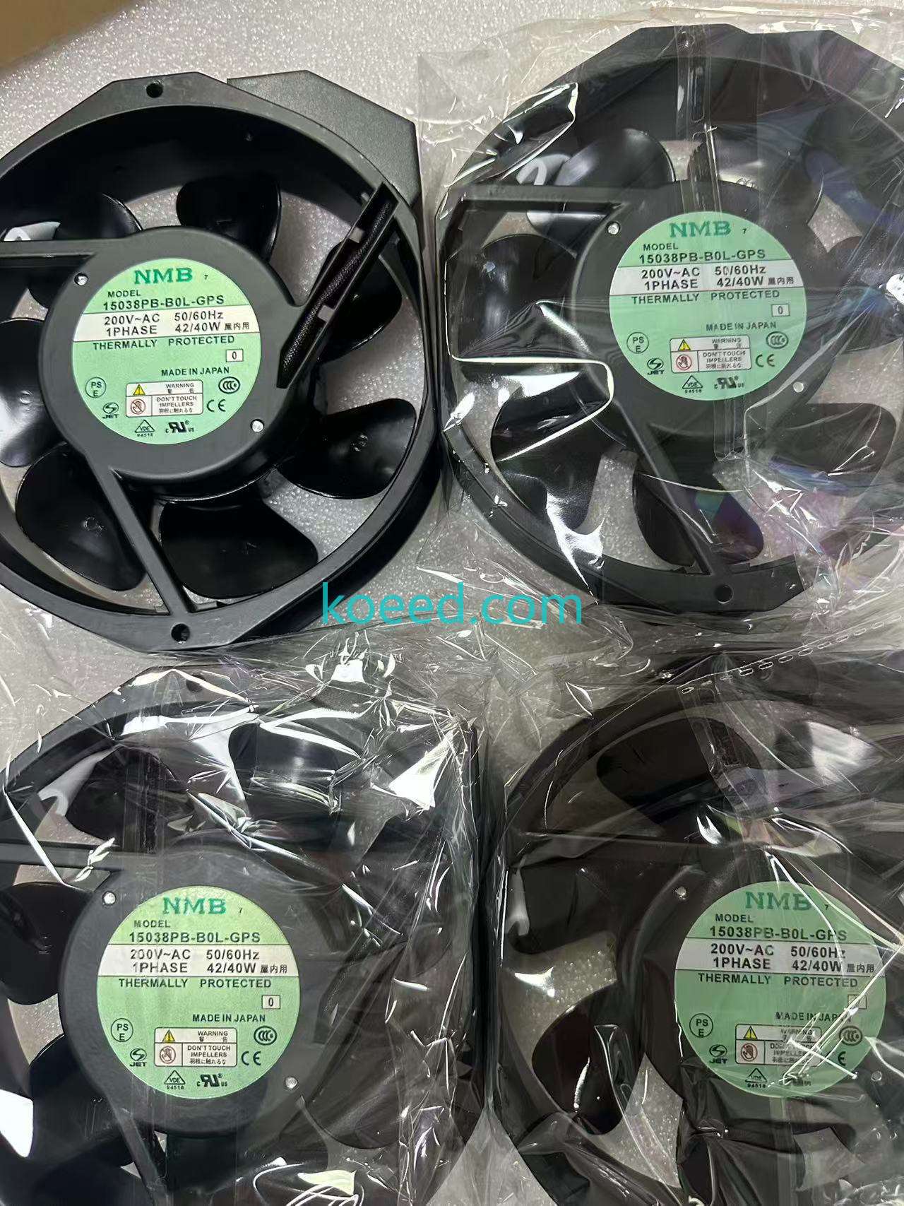 NMB 15038PB-B0L-GPS Technical Specifications Label