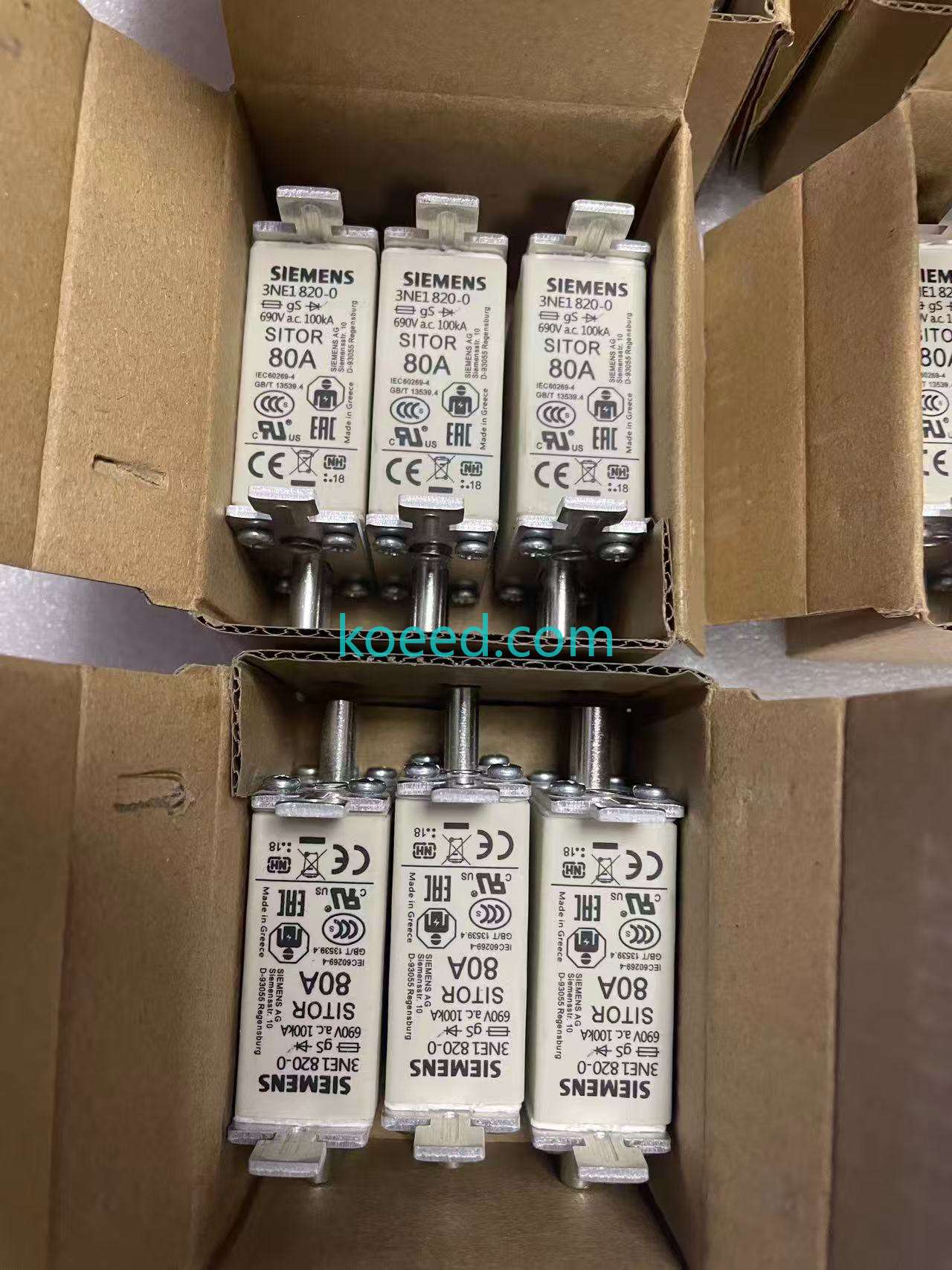 Siemens 3NE1820-0 packaging information