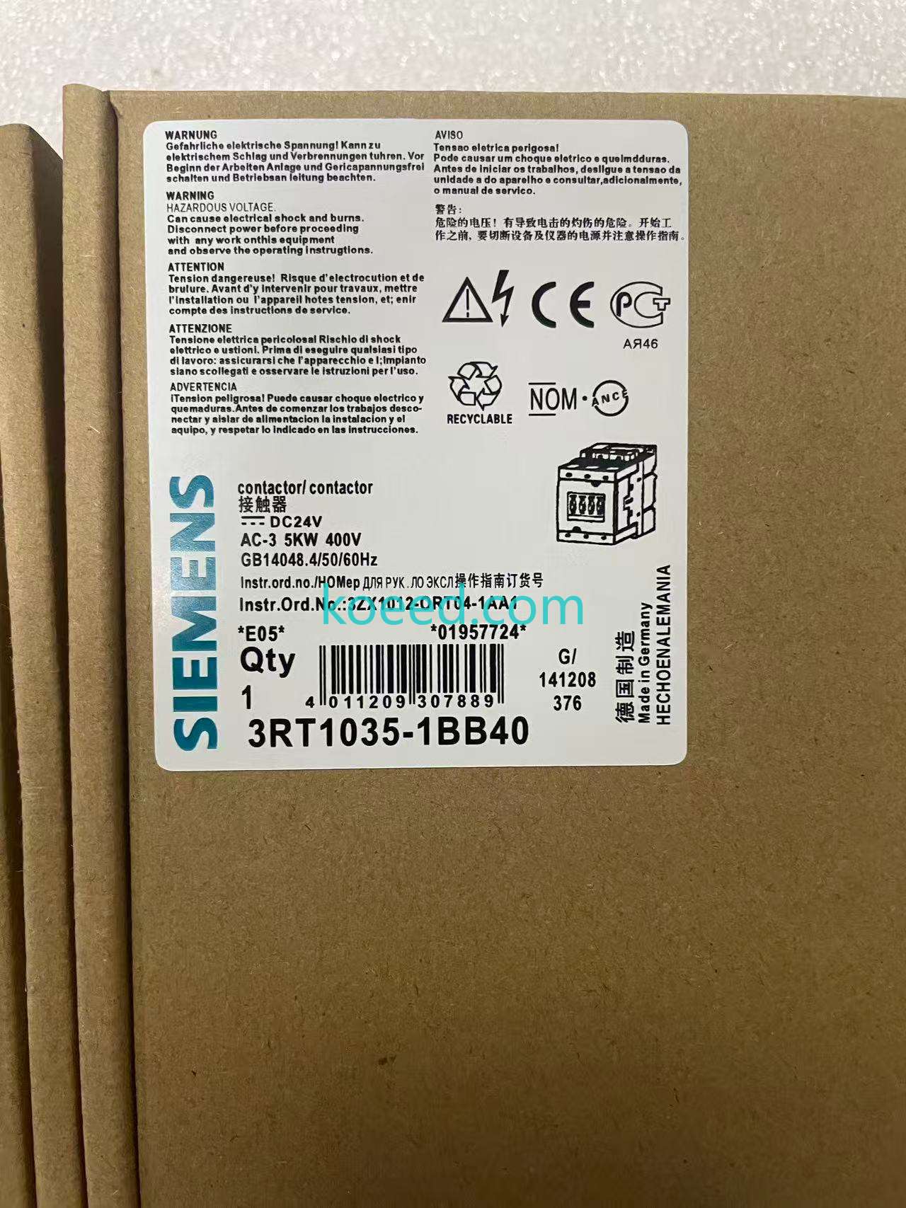 3RT1035-1BB40 - Product View