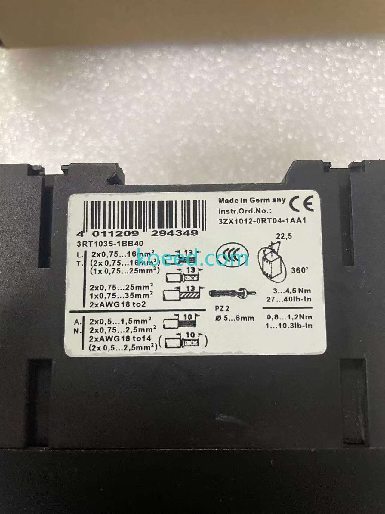 3RT1035-1BB40 - Product View