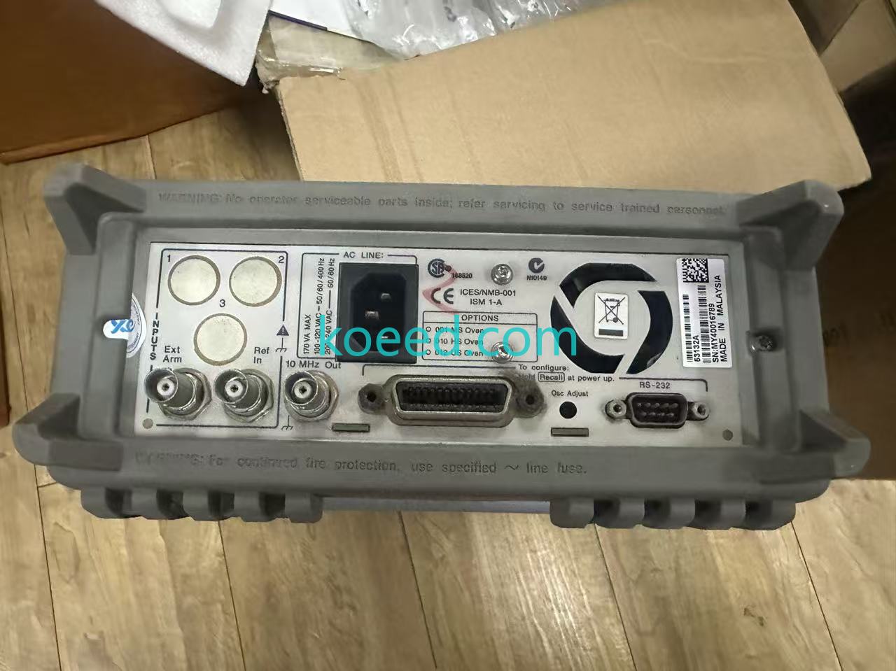 Agilent HP 53132A Control Panel