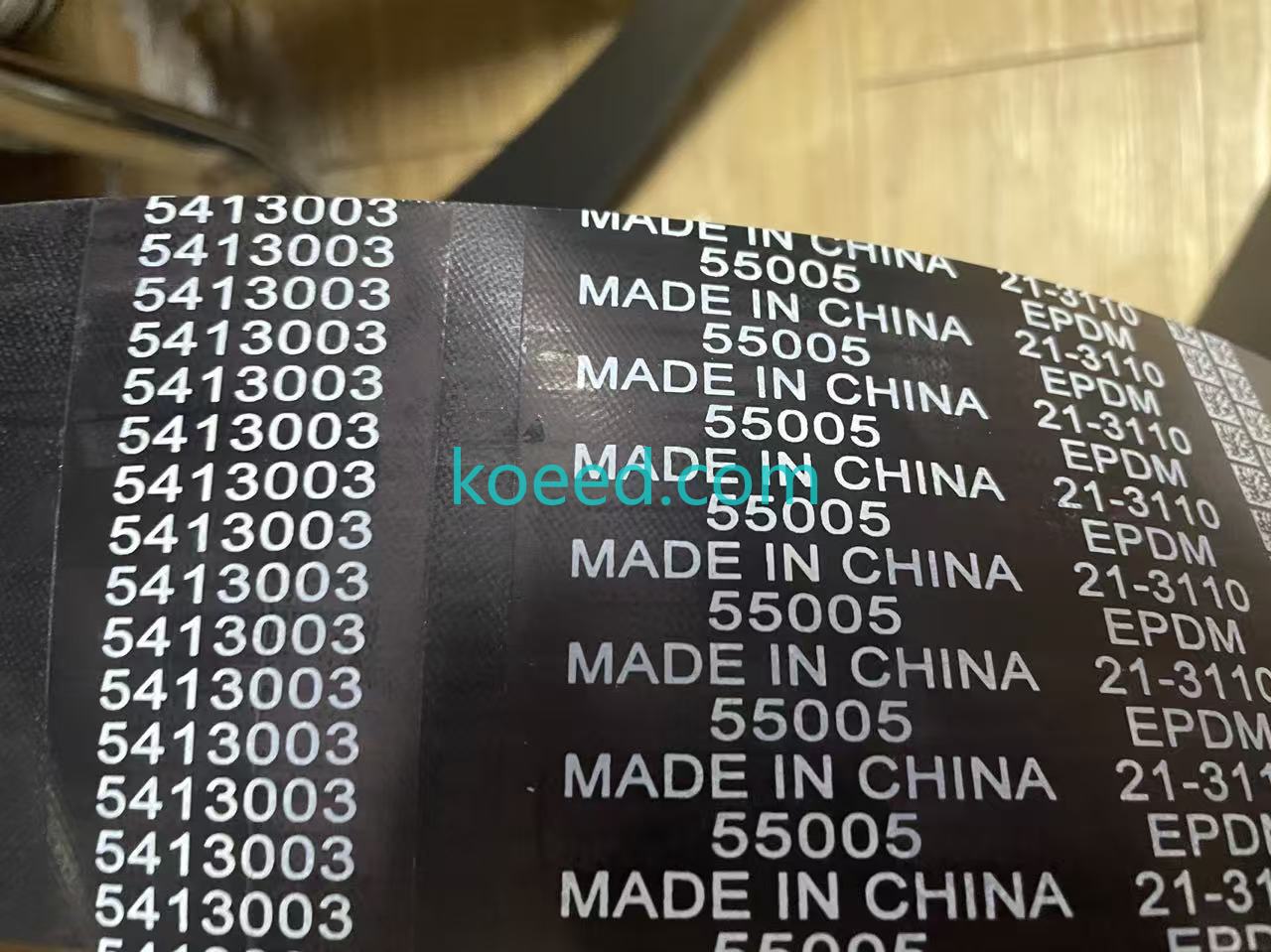 Cummins 5413003 V-Ribbed Belt Front View