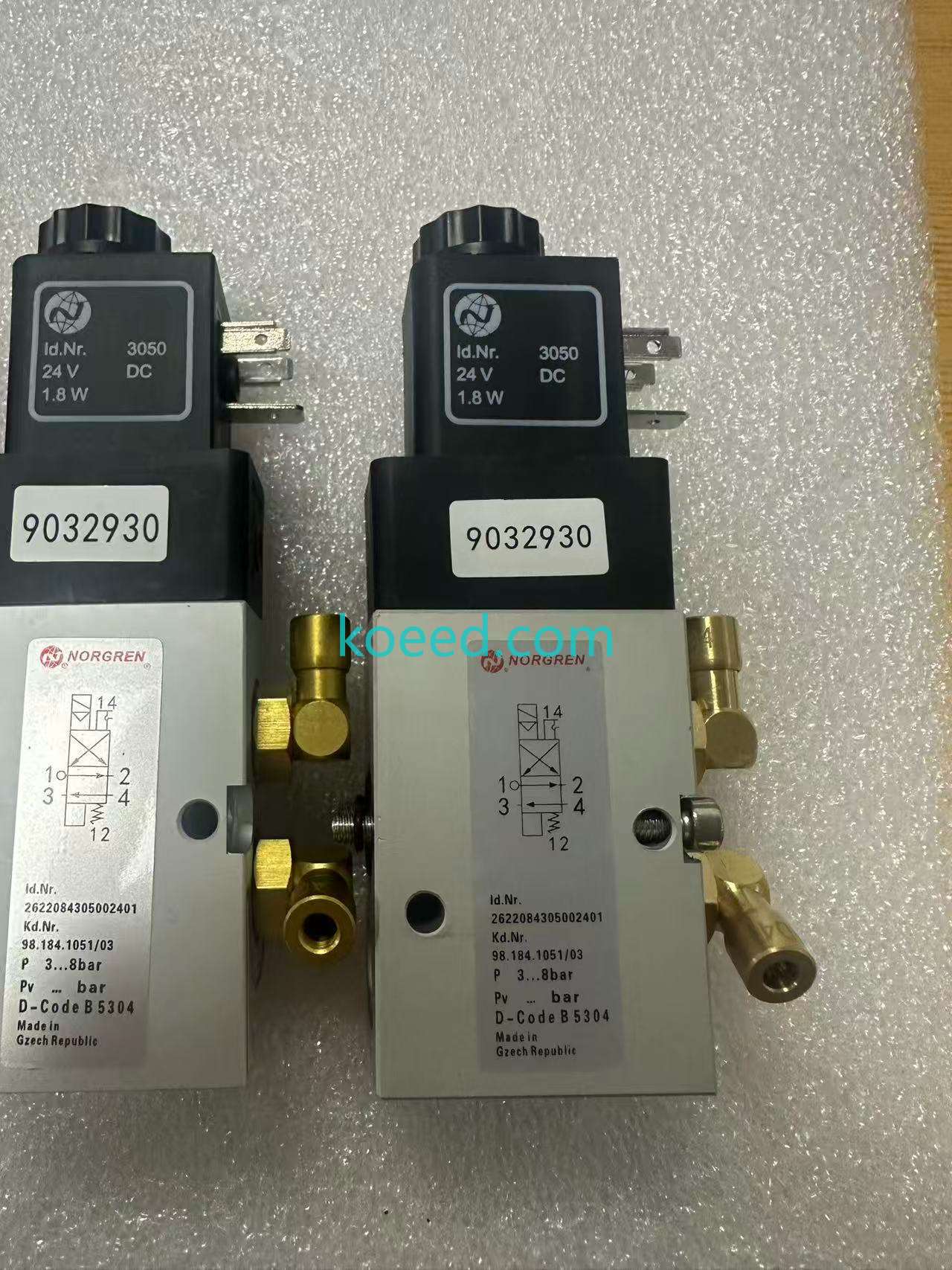 Heidelberg 61.184.1051 Solenoid Valve Internal Components