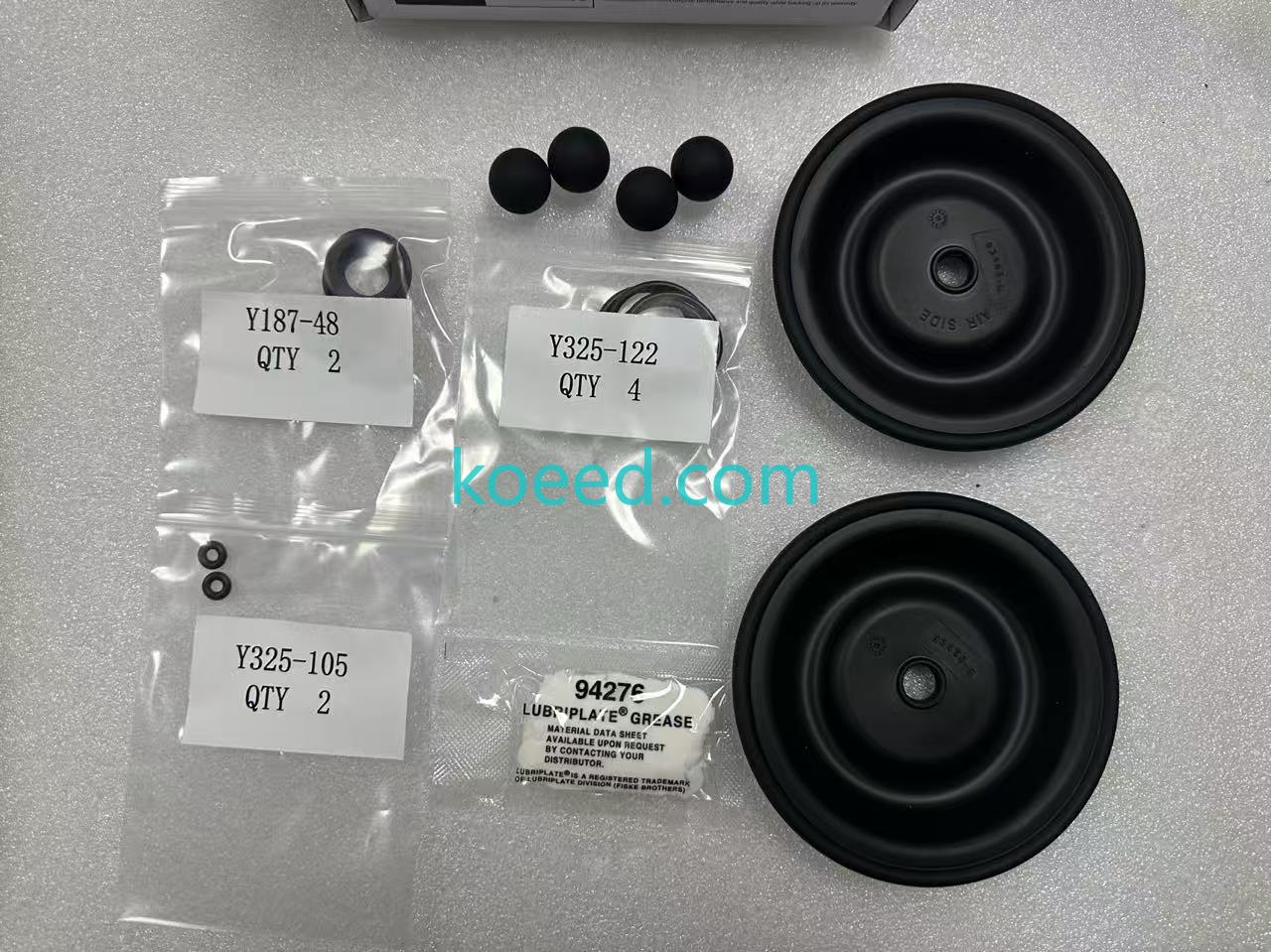 ARO 637427-GG Components — Diaphragms, Balls & Seats