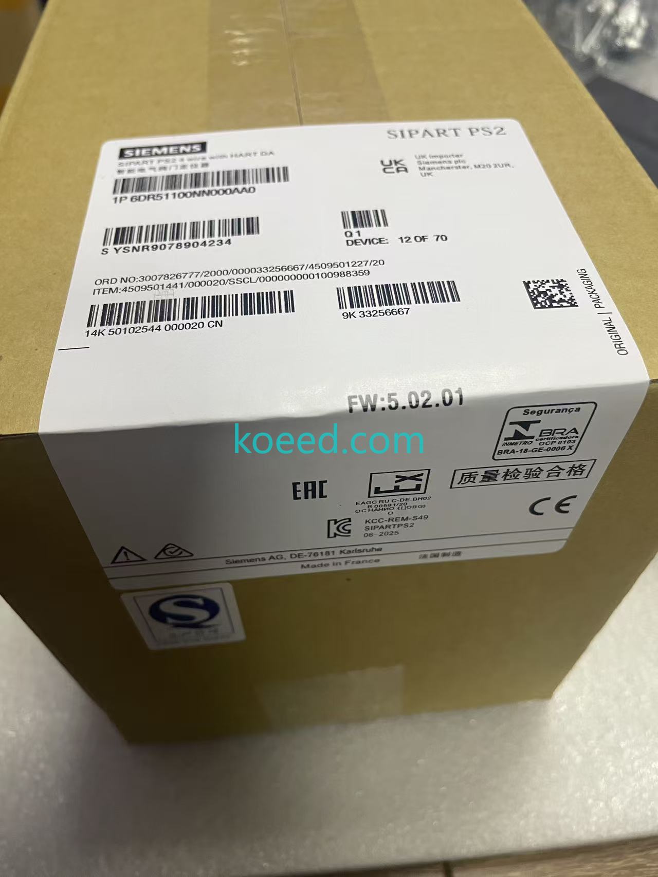 Siemens SIPART PS2 Technical Details