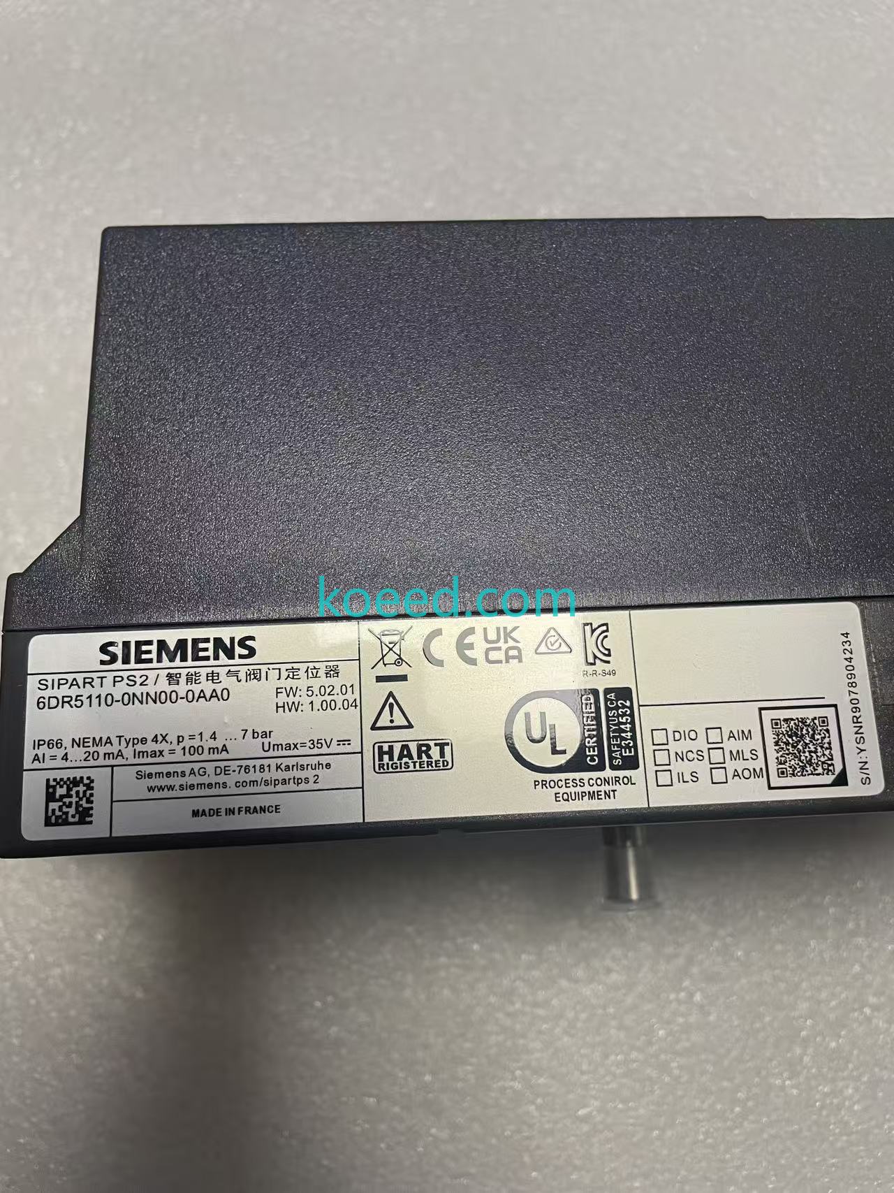 Siemens SIPART PS2 Front View