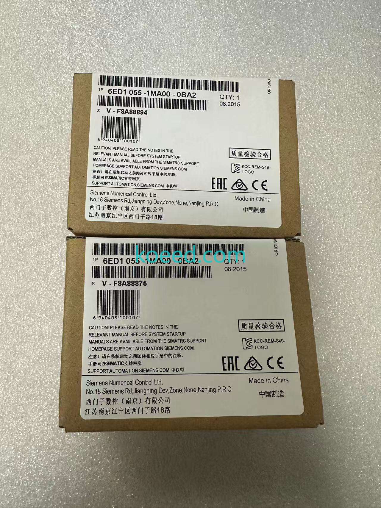Siemens 6ED1 055-1MA00-0BA2 Module Side View and Connections