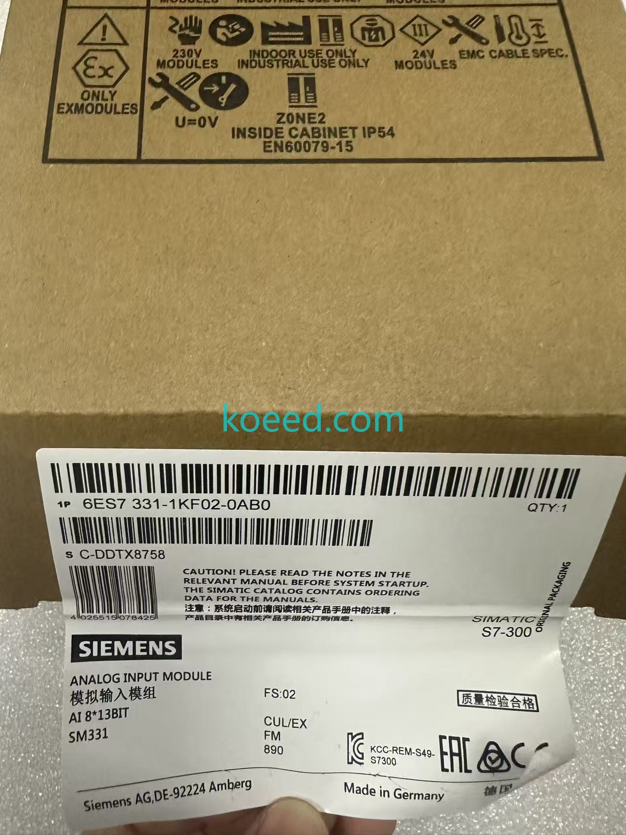 Siemens 6ES7 331-1KF02-0AB0 Module Detail