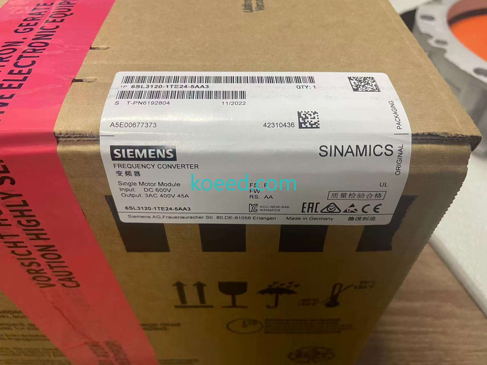 6SL3120-1TE24-5AA3 - Product View