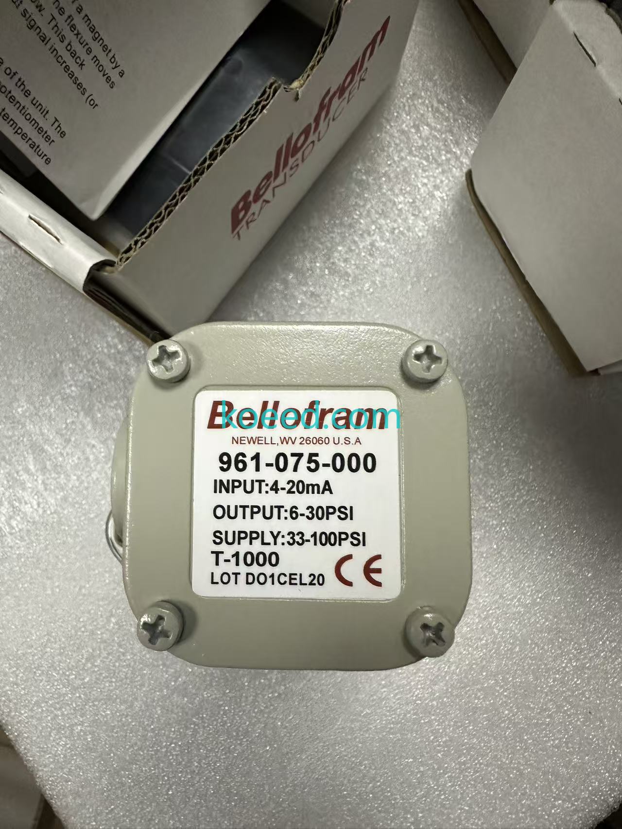 Bellofram 961-075-000 T-1000 - Bottom View
