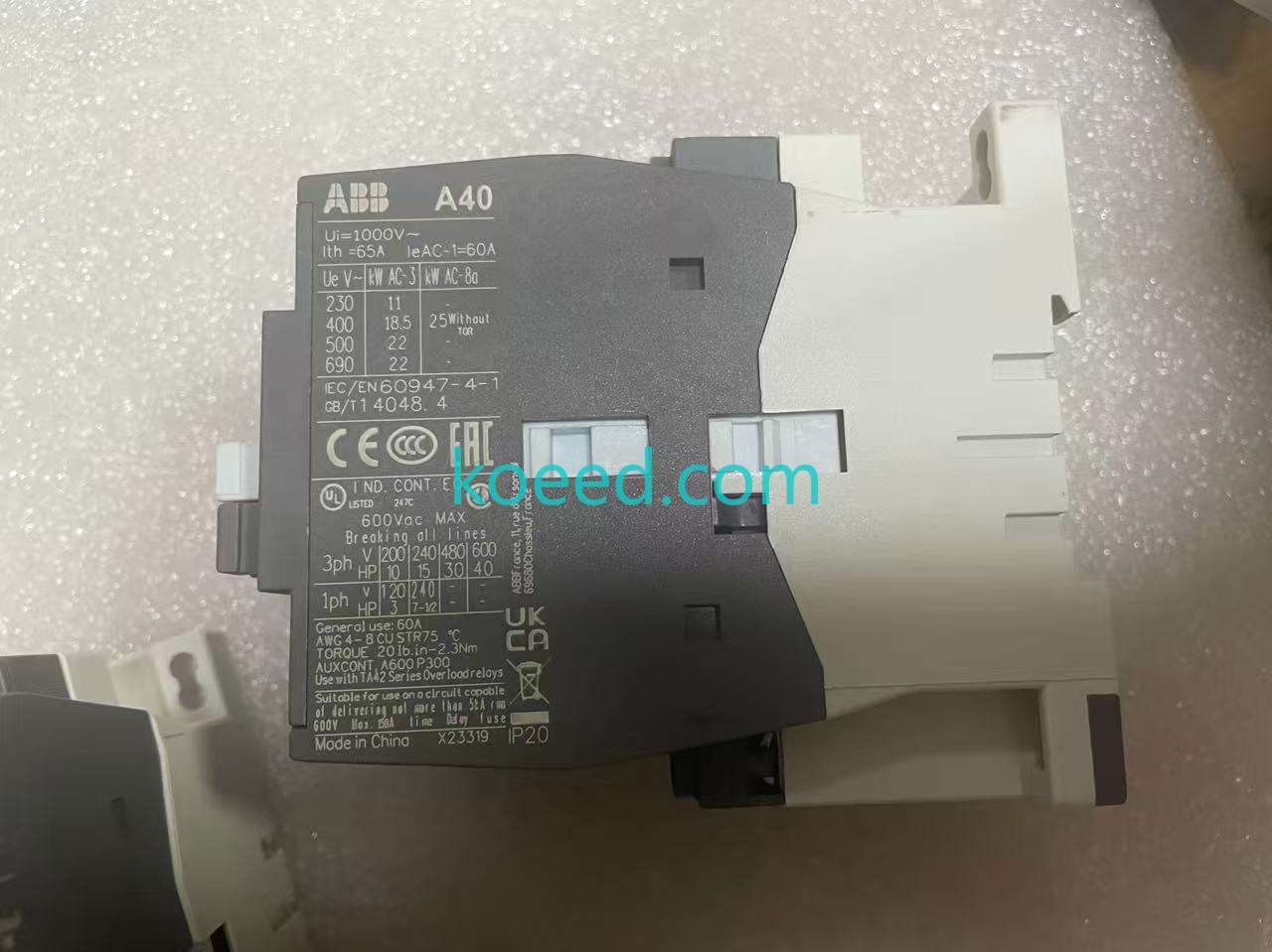 ABB A40-30-10 Technical Drawing