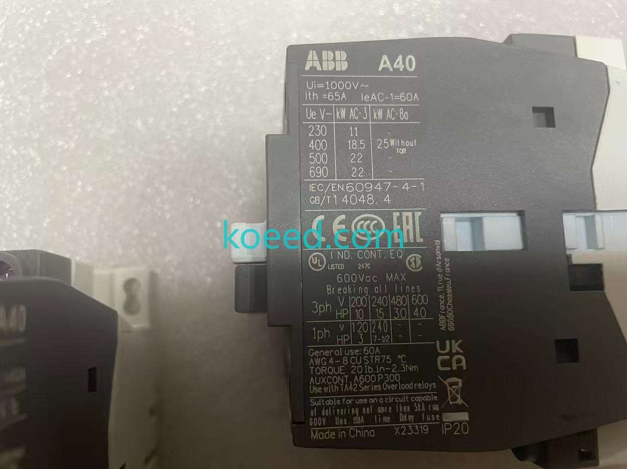 ABB A40-30-10 Accessories