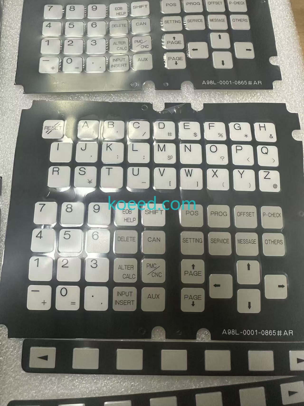 FANUC A98L-0001-0865 AR Membrane Keysheet Side View