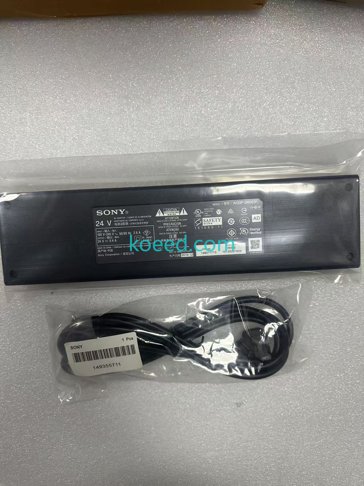 ACDP-240E01 Rating Label