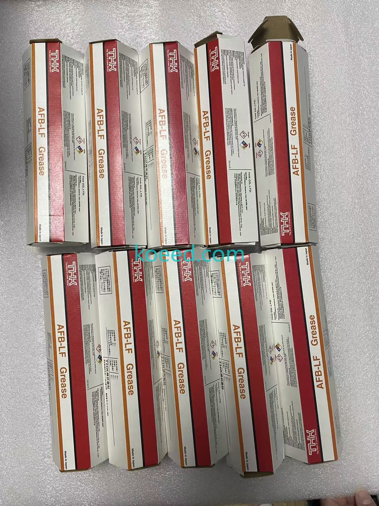 Close-up of AFB-LF grease texture and consistency