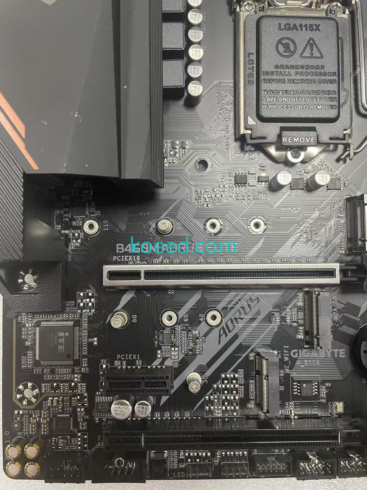 B460M AORUS ELITE MATX Motherboard Rear I/O Panel