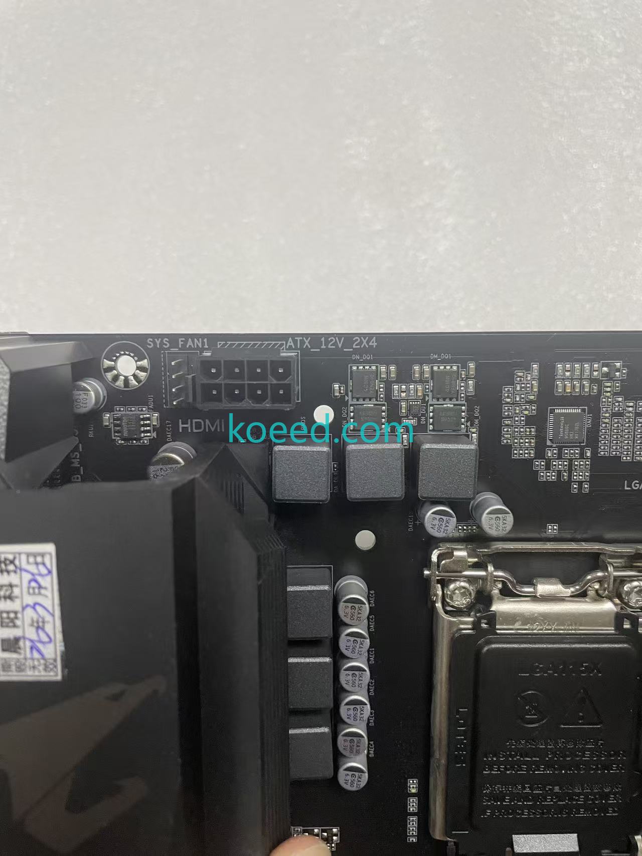 B460M AORUS ELITE MATX Motherboard Audio Section