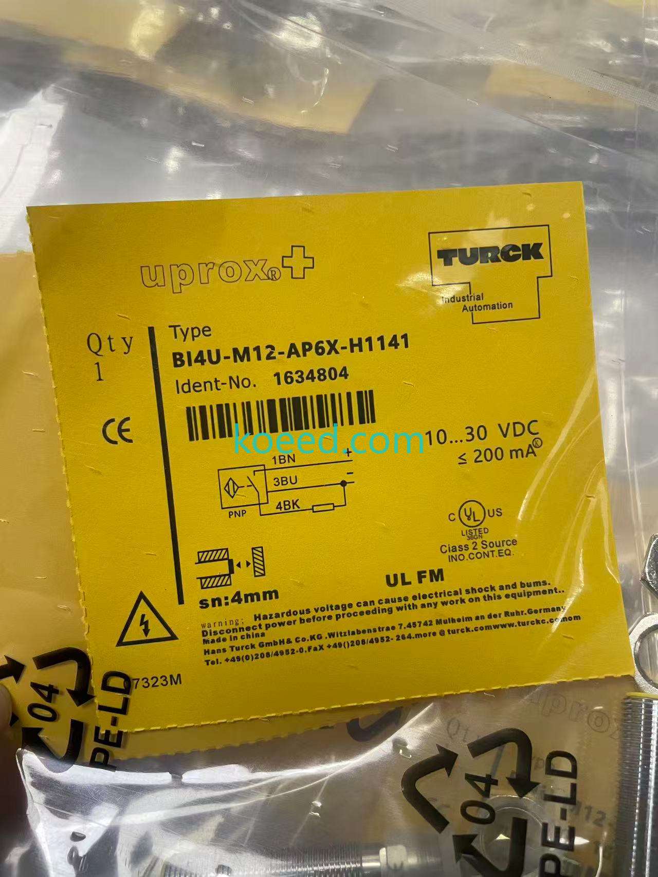 Turck BI4U-M12-AP6X-H1141 Industrial Application