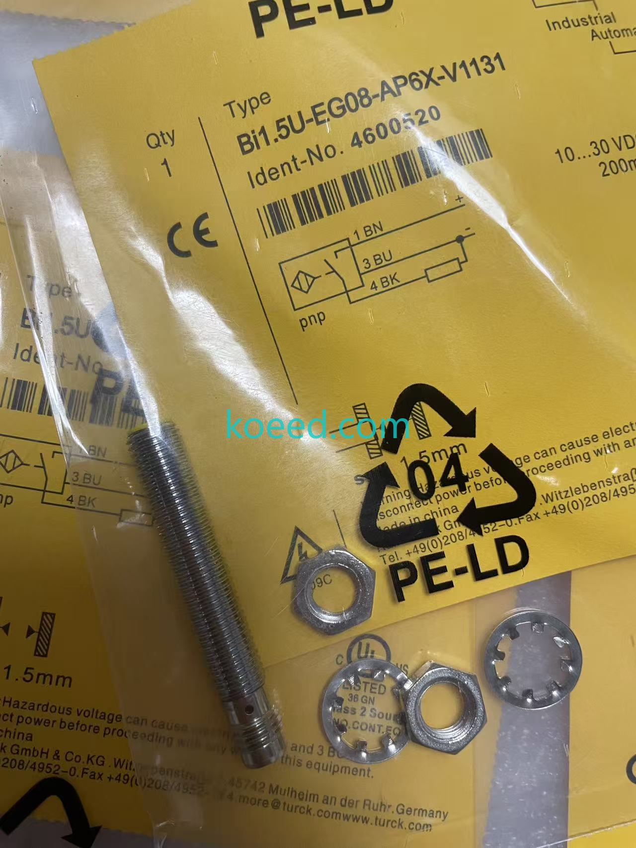 Balluff Bi1.5U-EG08-AP6X-V1131 side view