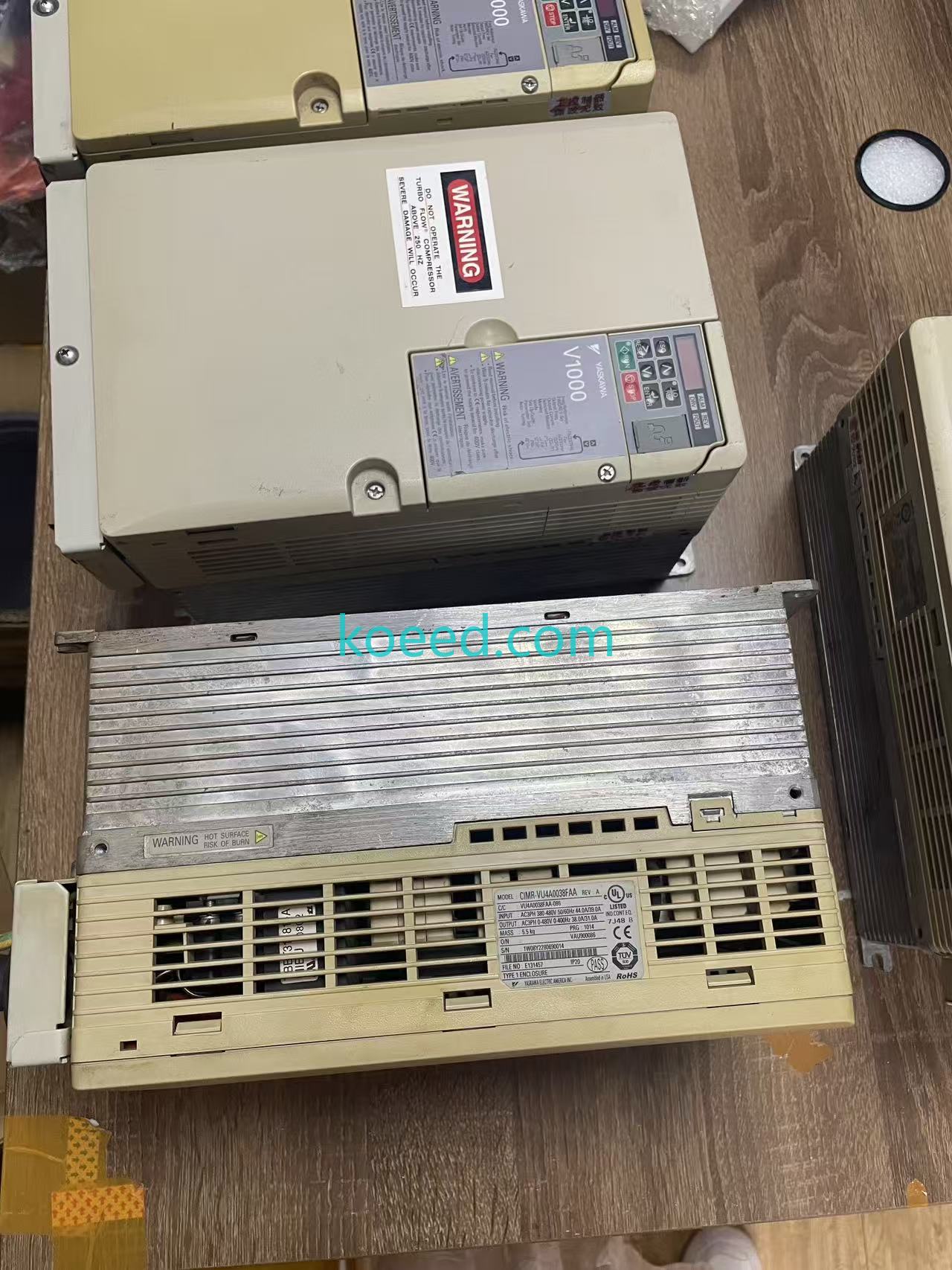 Yaskawa CIMR-VU4A0038FAA Front View