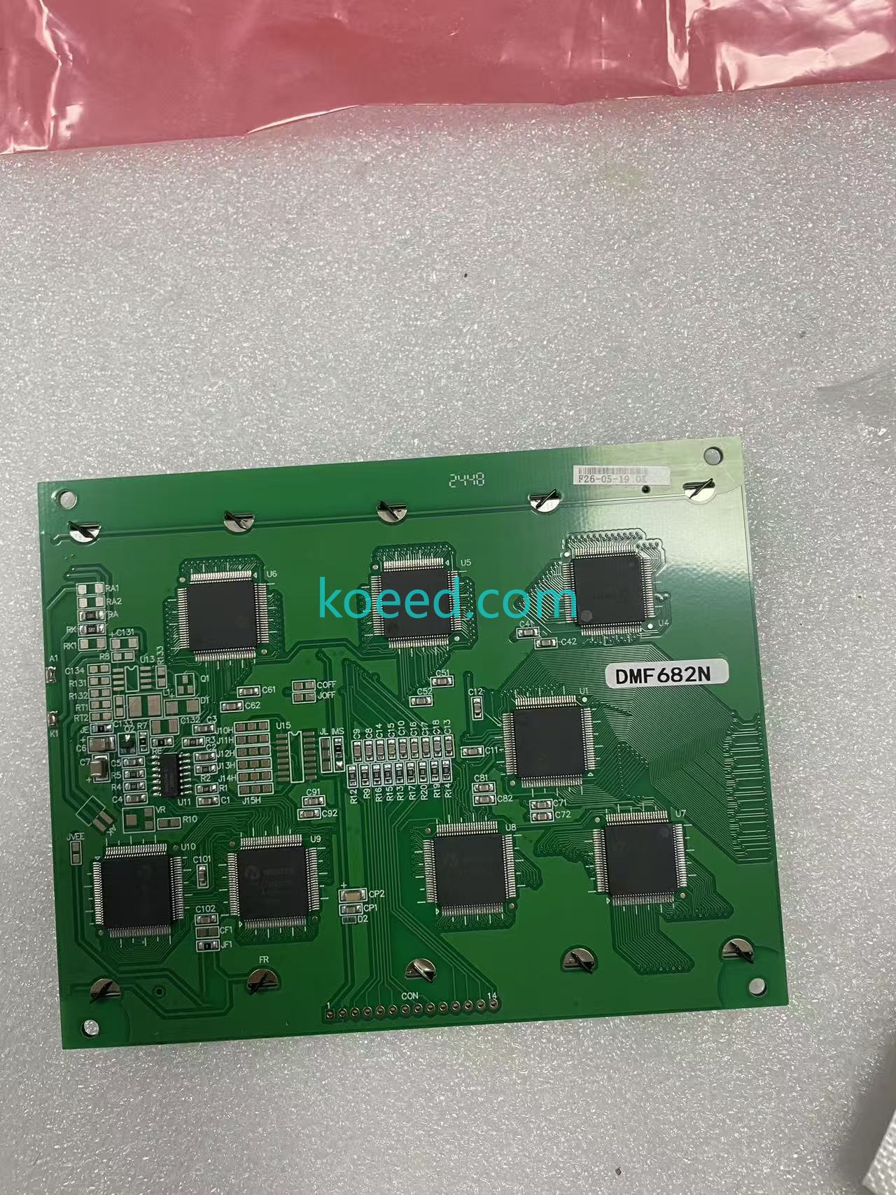 DMF682N LCD front view — display surface and polarizer inspection