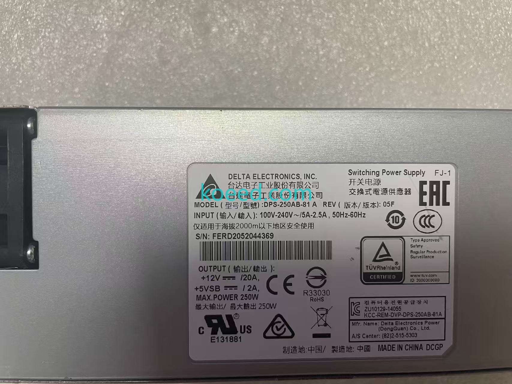 DPS-250AB-81A - Product View