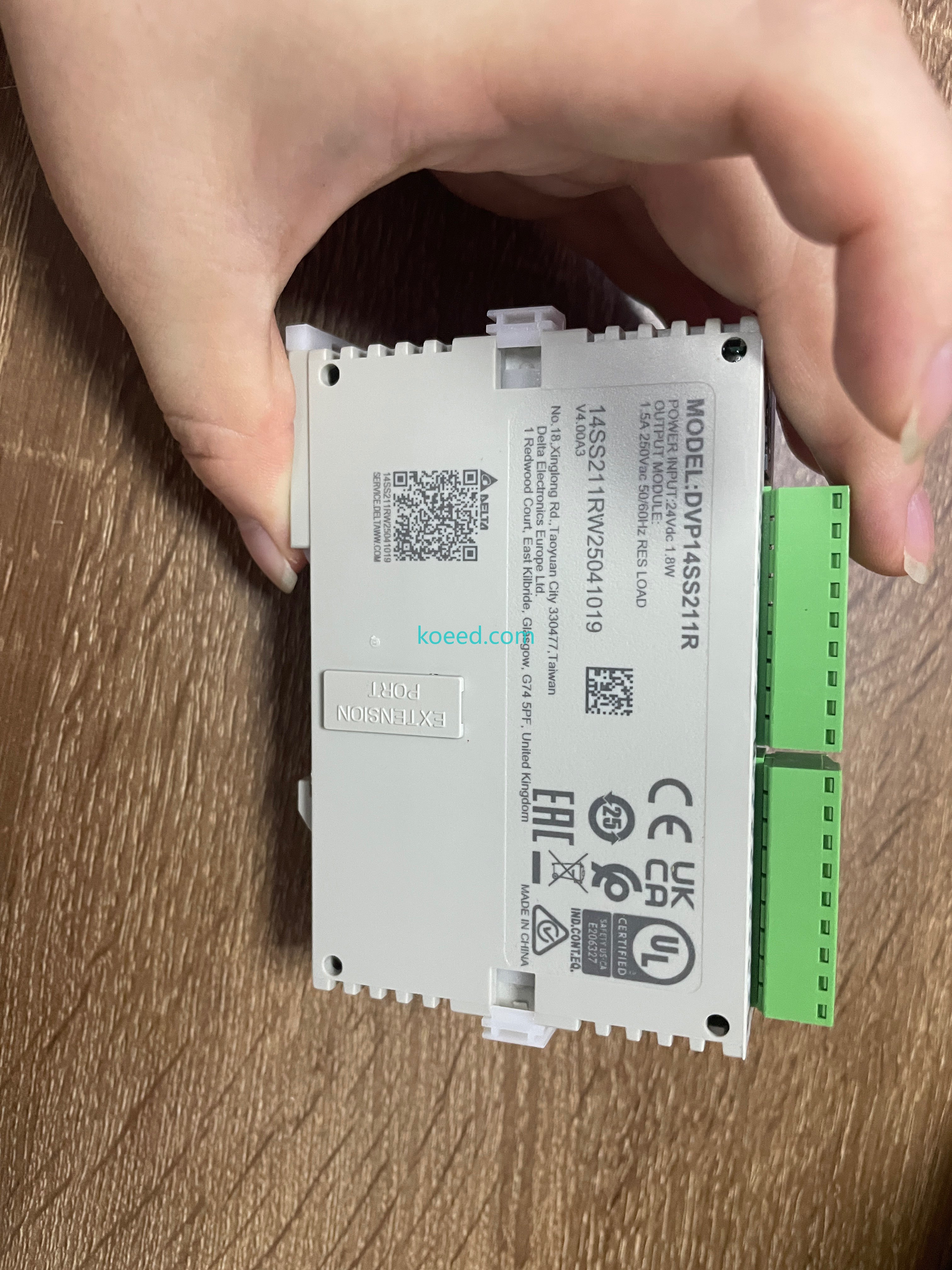 Delta DVP14SS211R Terminal Connections