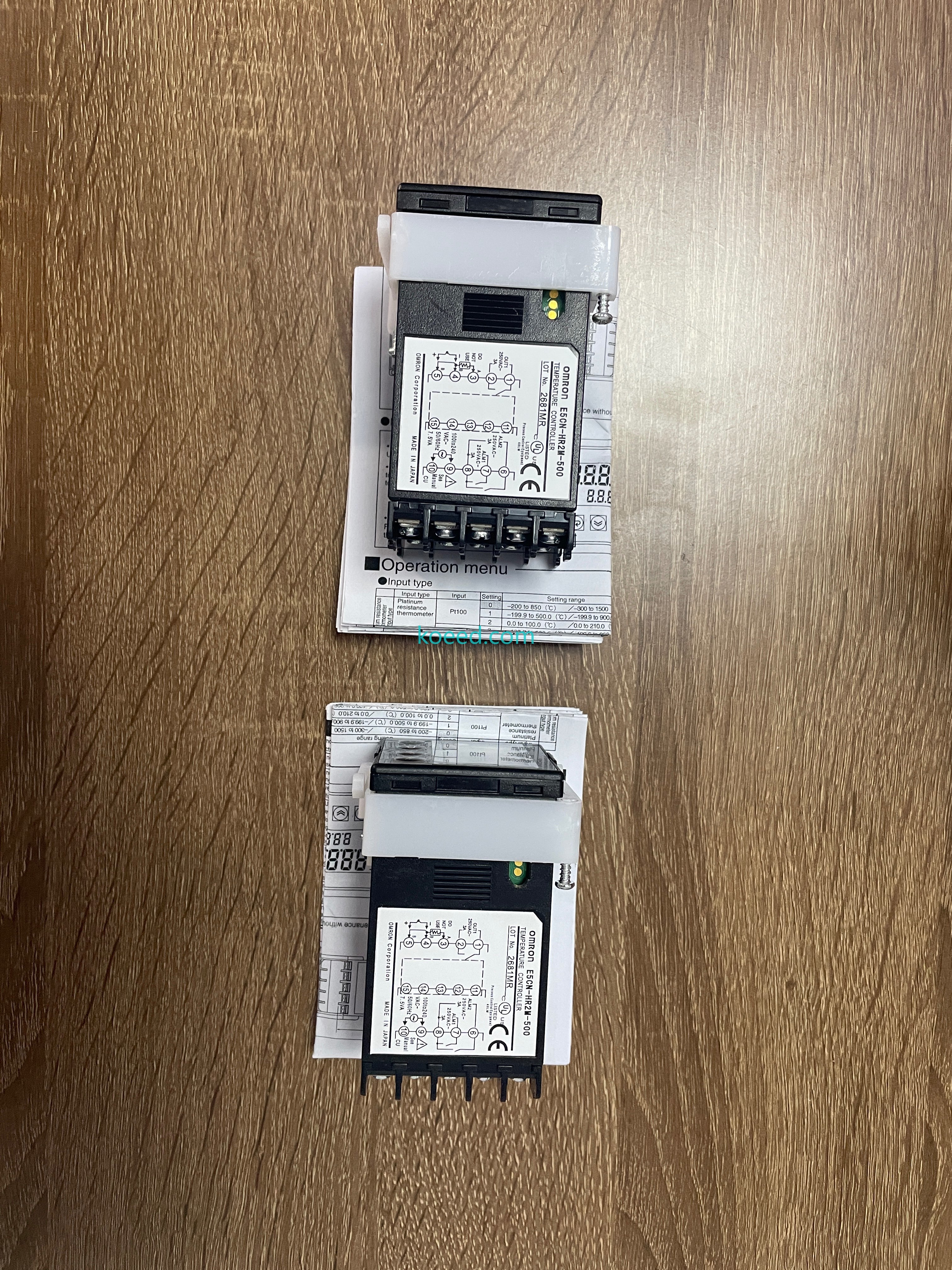 Omron E5CN-HR2M-500 Terminal Connections