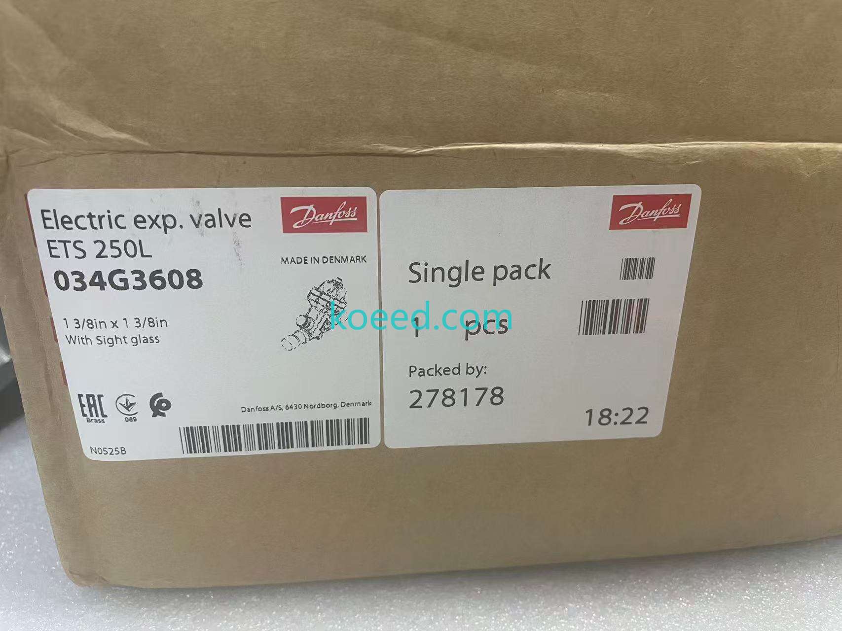 DANFOSS ETS 250L 034G3608 Front View