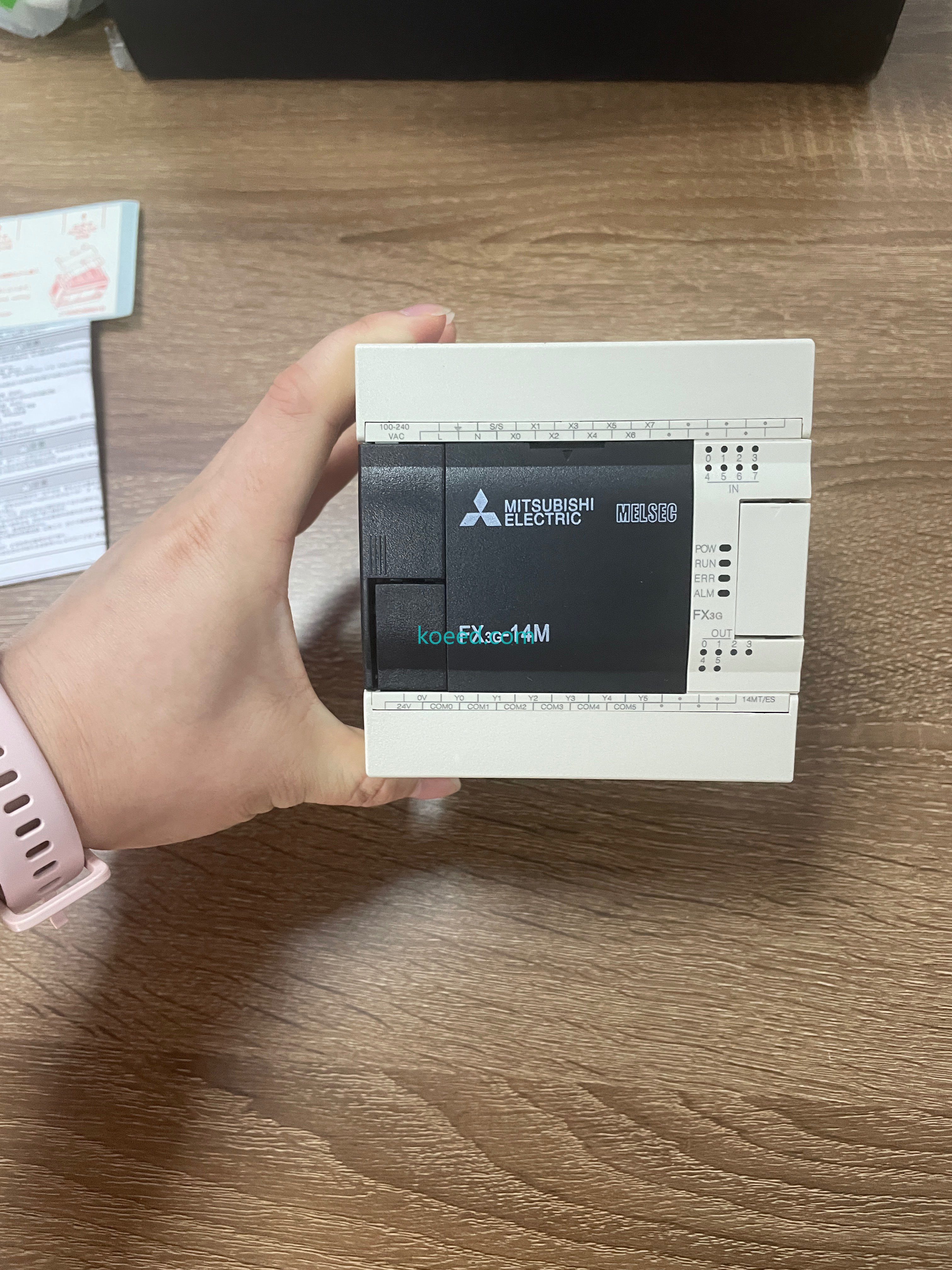 Mitsubishi FX3G 14MT/ES-A Label Information