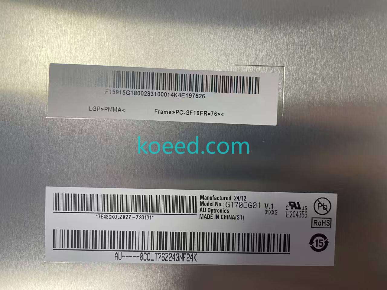 Mitsubishi G170EG01 V.1 Connector View