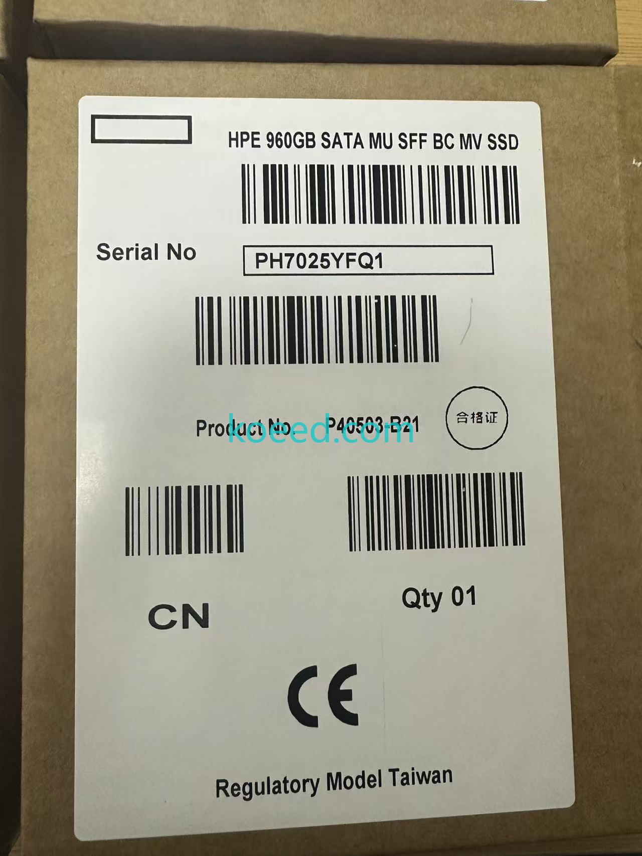 HPE P40503-B21 SSD Connector View