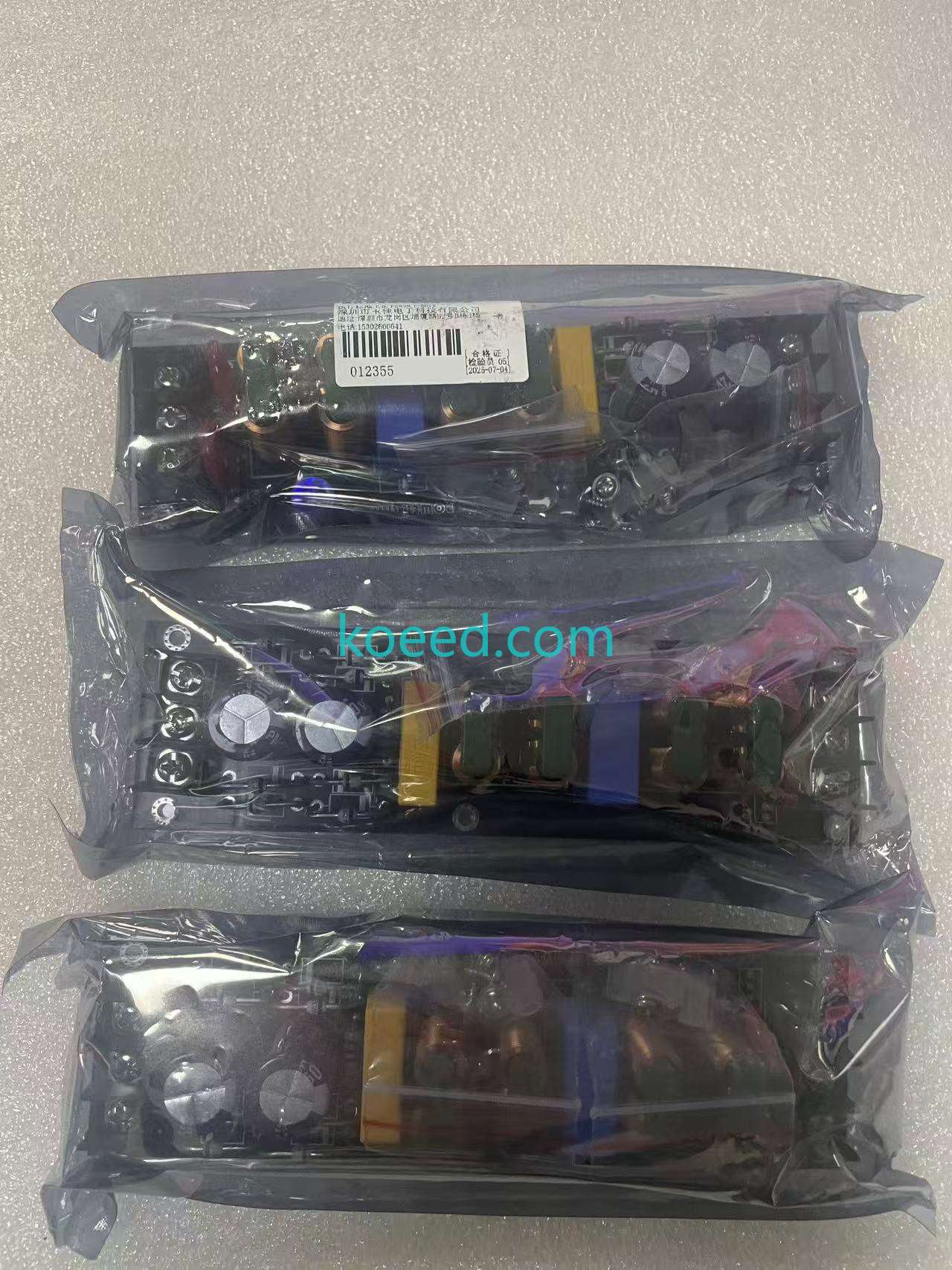 EMI Filter side view showing connections