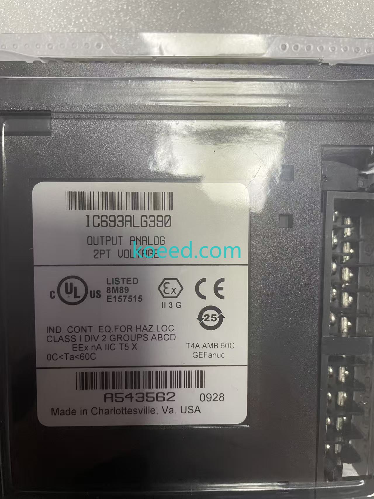 GE Fanuc IC693ALG390 Components