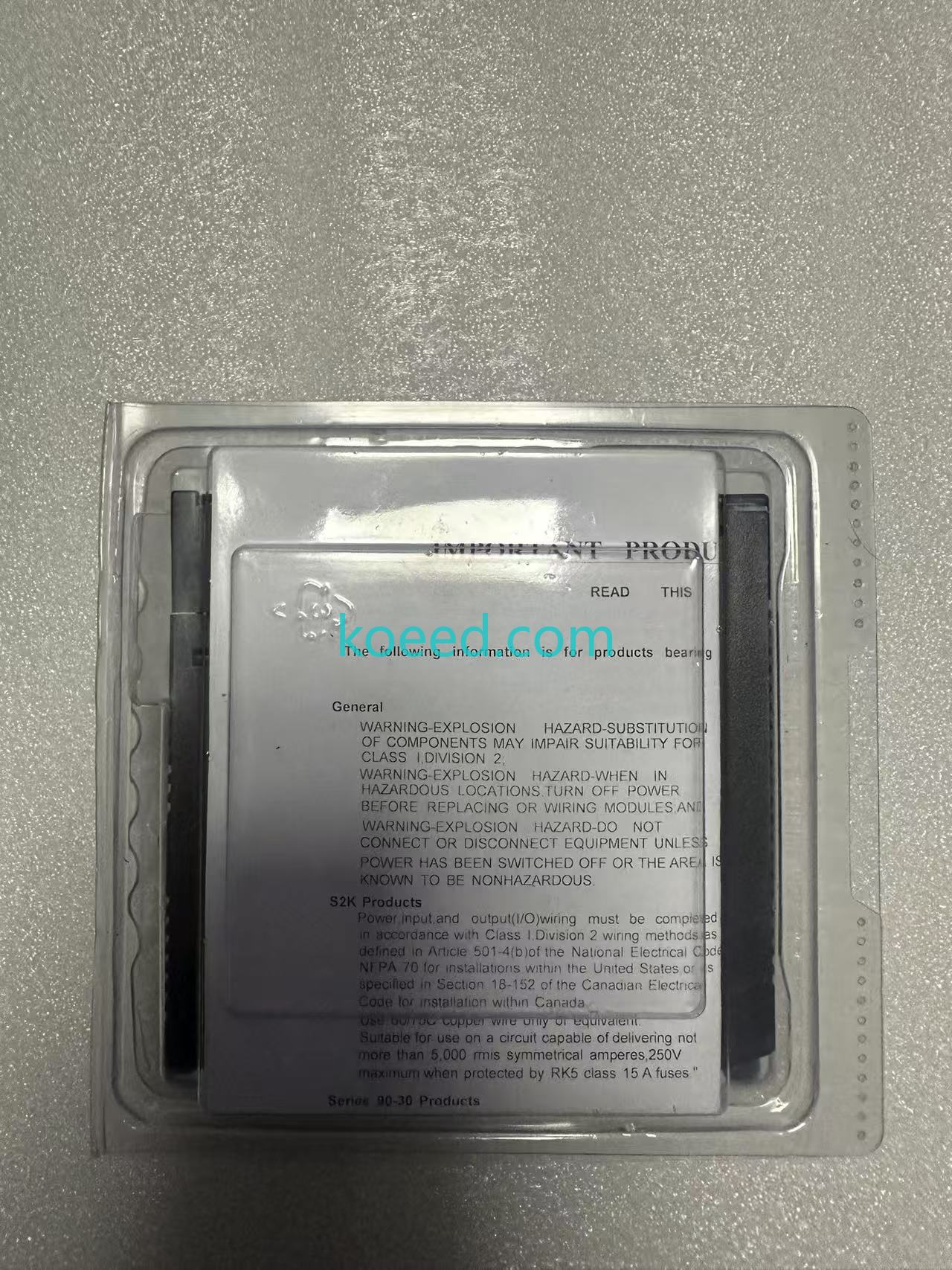 GE Fanuc IC693ALG390 Packaging