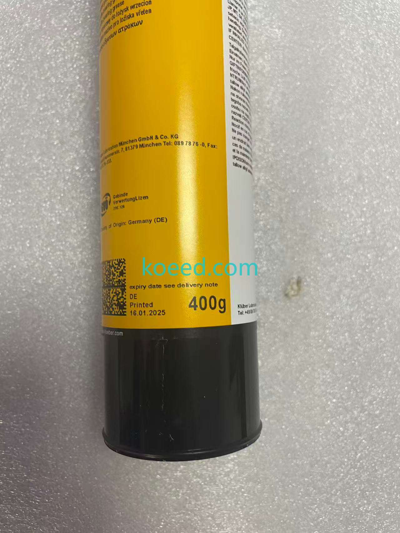 ISOFLEX NBU 15 Grease Packaging Front View