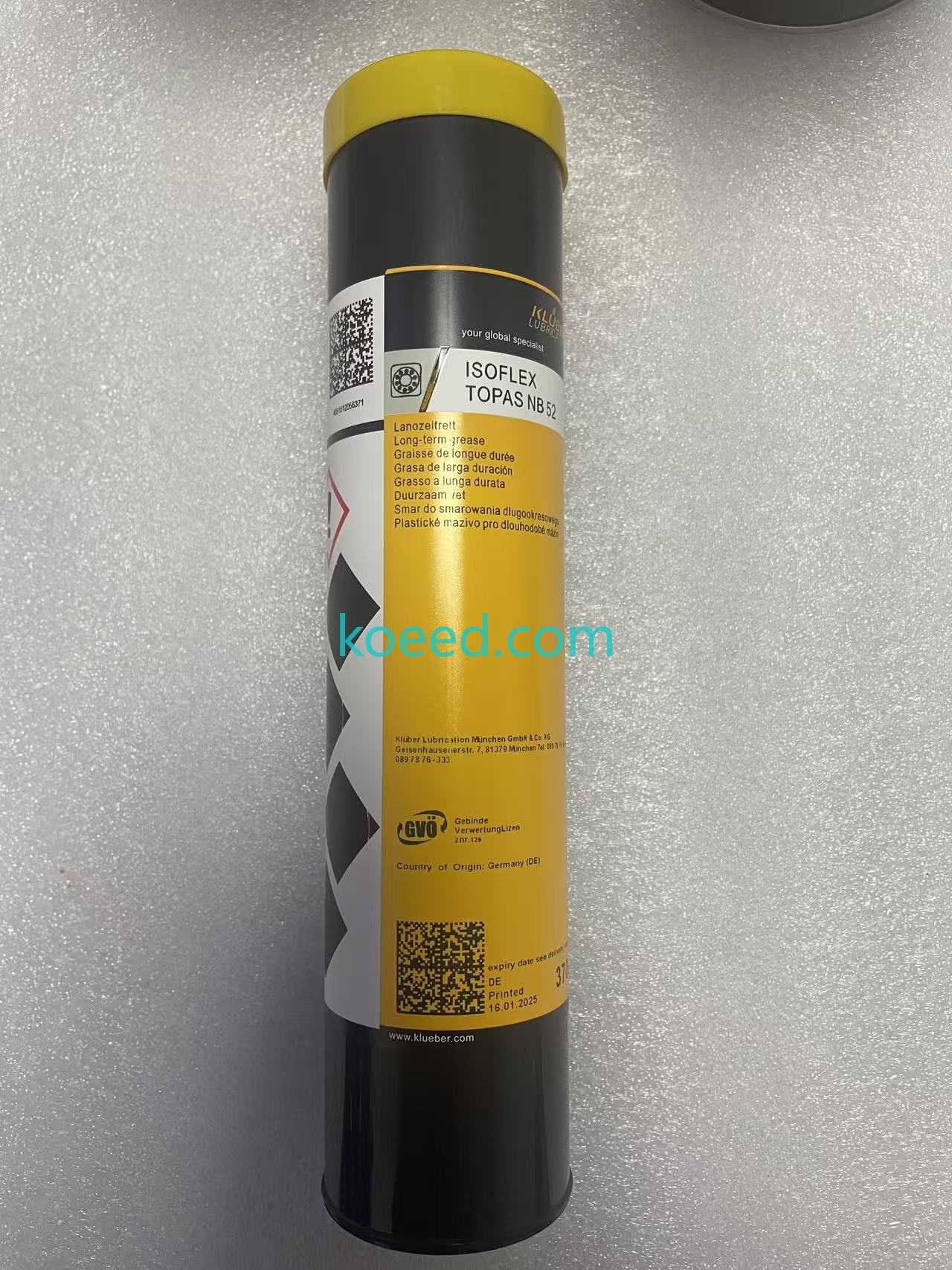 ISOFLEX TOPAS NB 52 compatibility testing