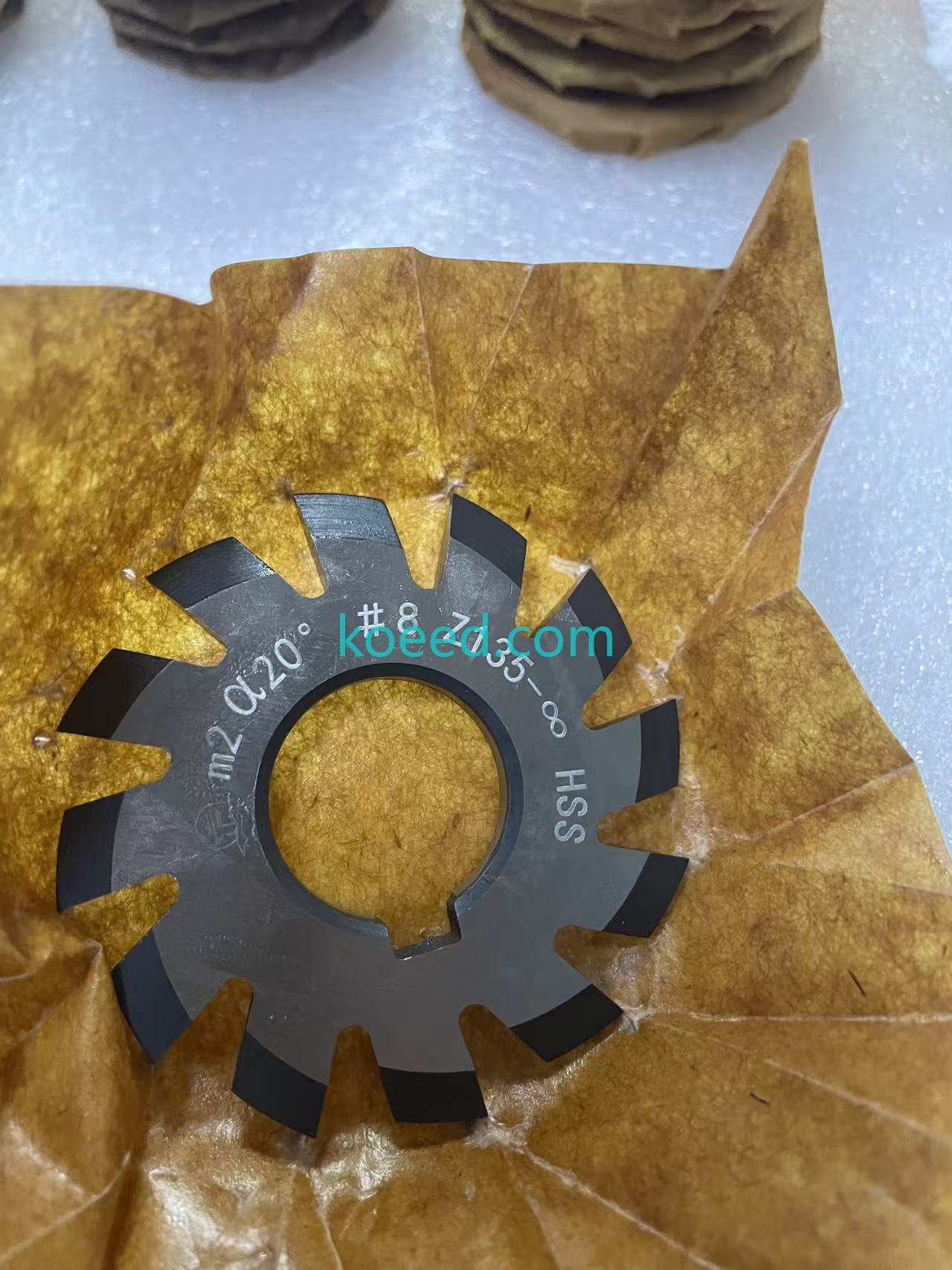 Involute Gear Cutter - HSS Substrate and Flute Geometry