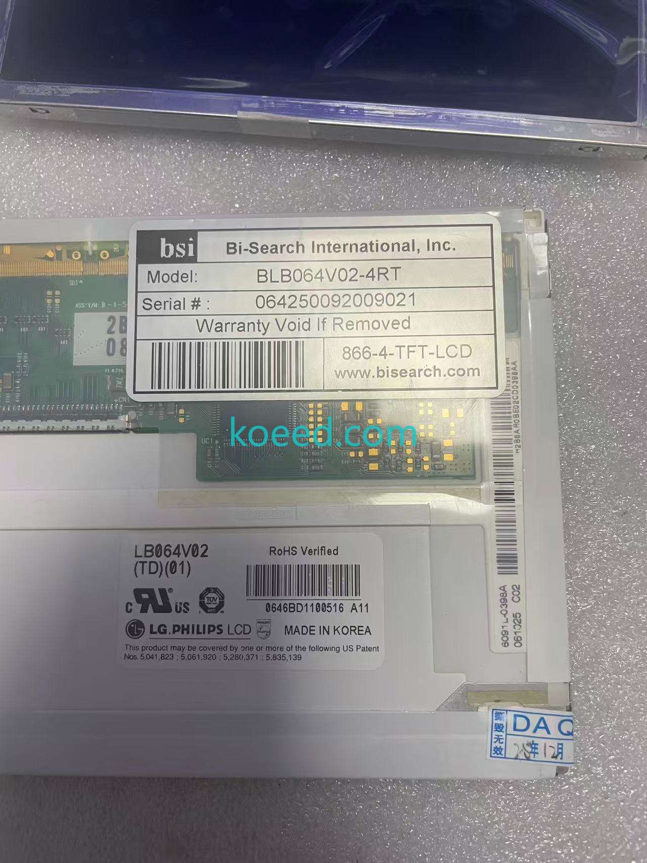 LB064V02-TD01 - Product View