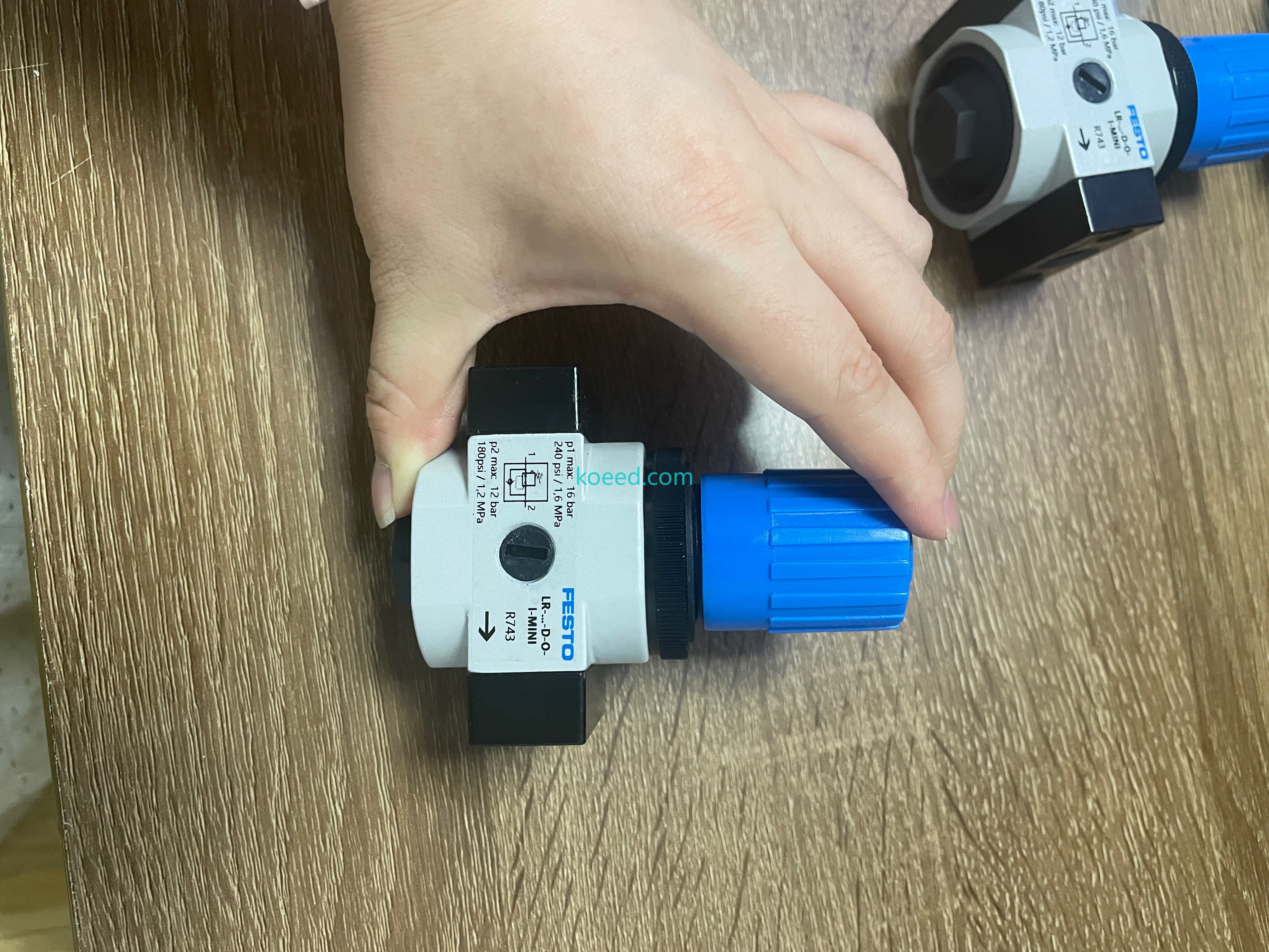 Festo LR-1/4-D-O-I-MINI - Integrated pressure gauge detail