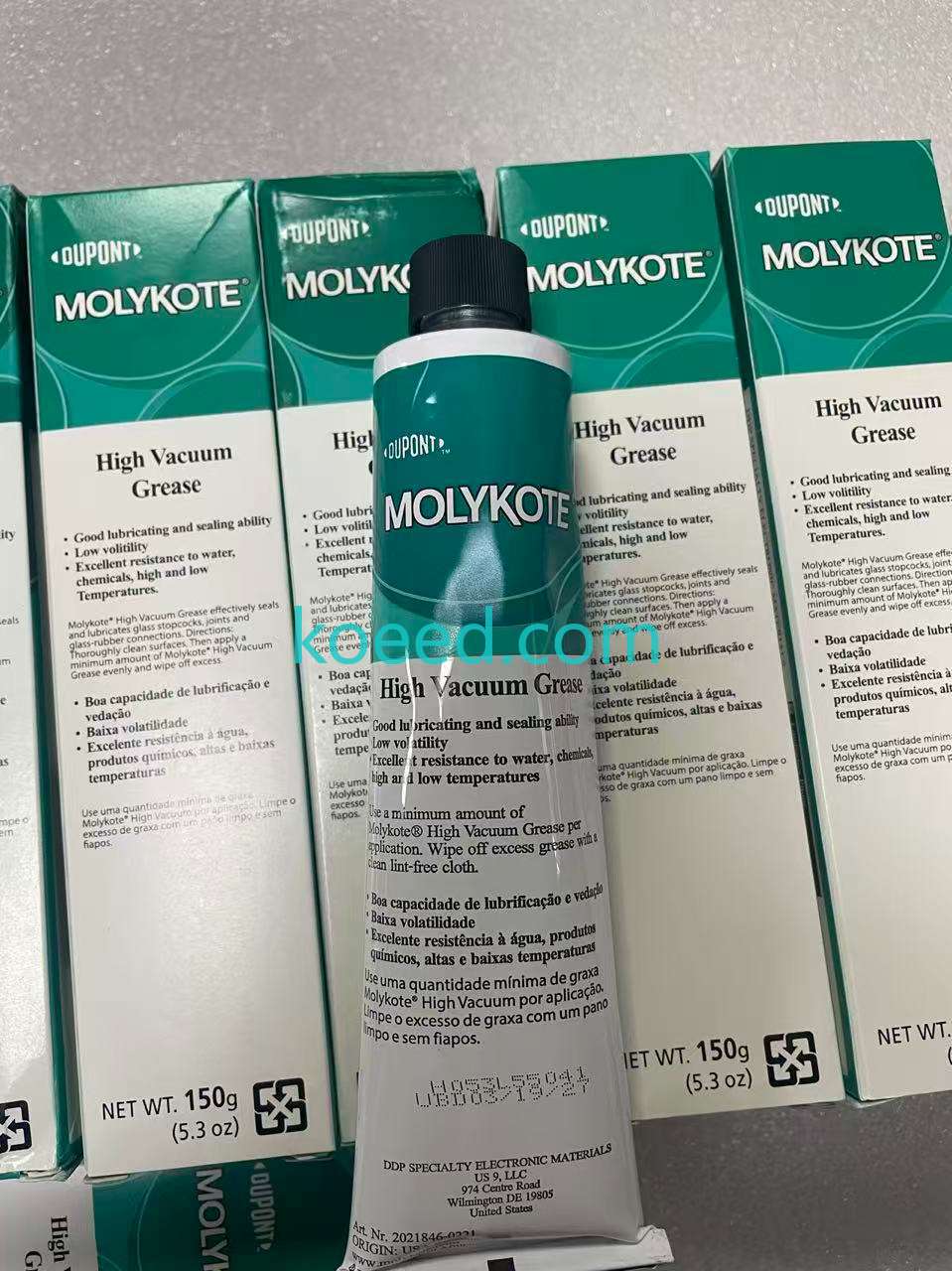 MOLYKOTE HVG label specification