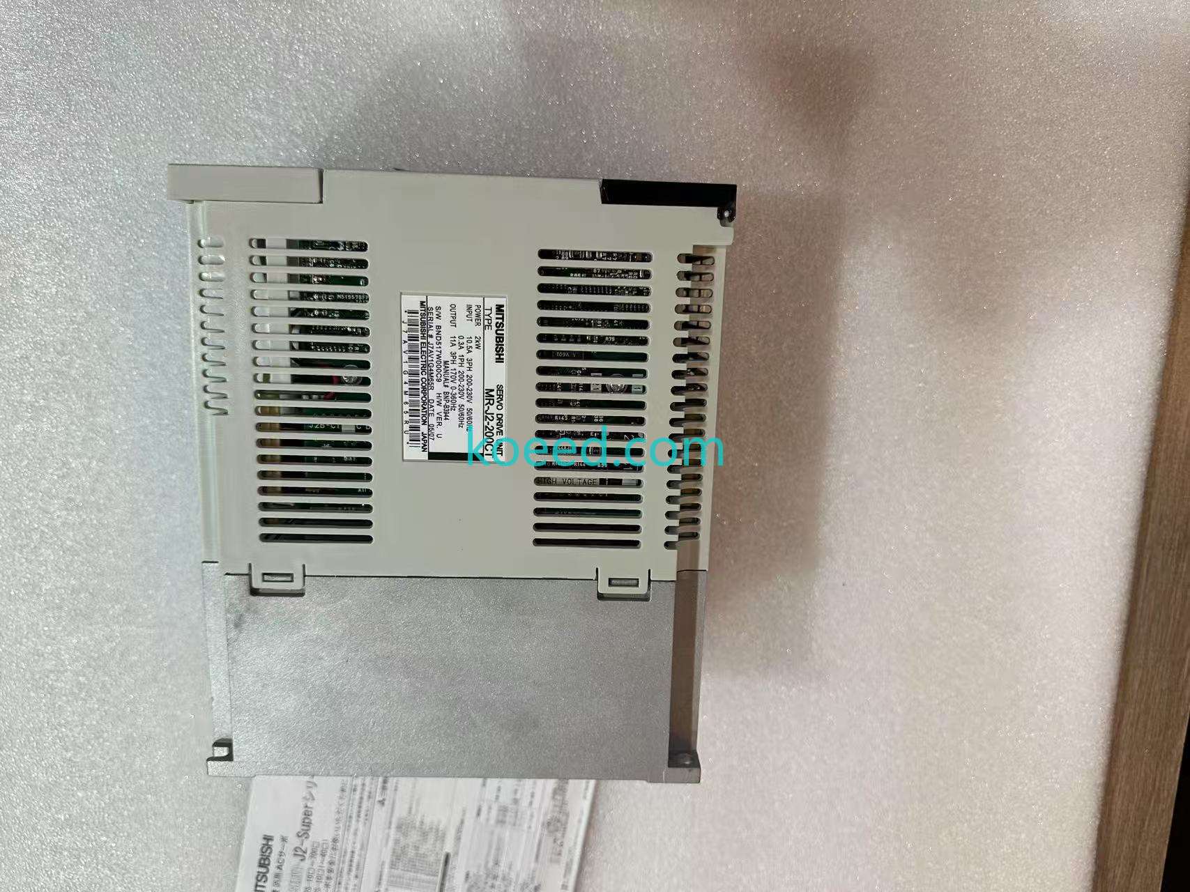 MR-J2-200CT Rating Plate Detail
