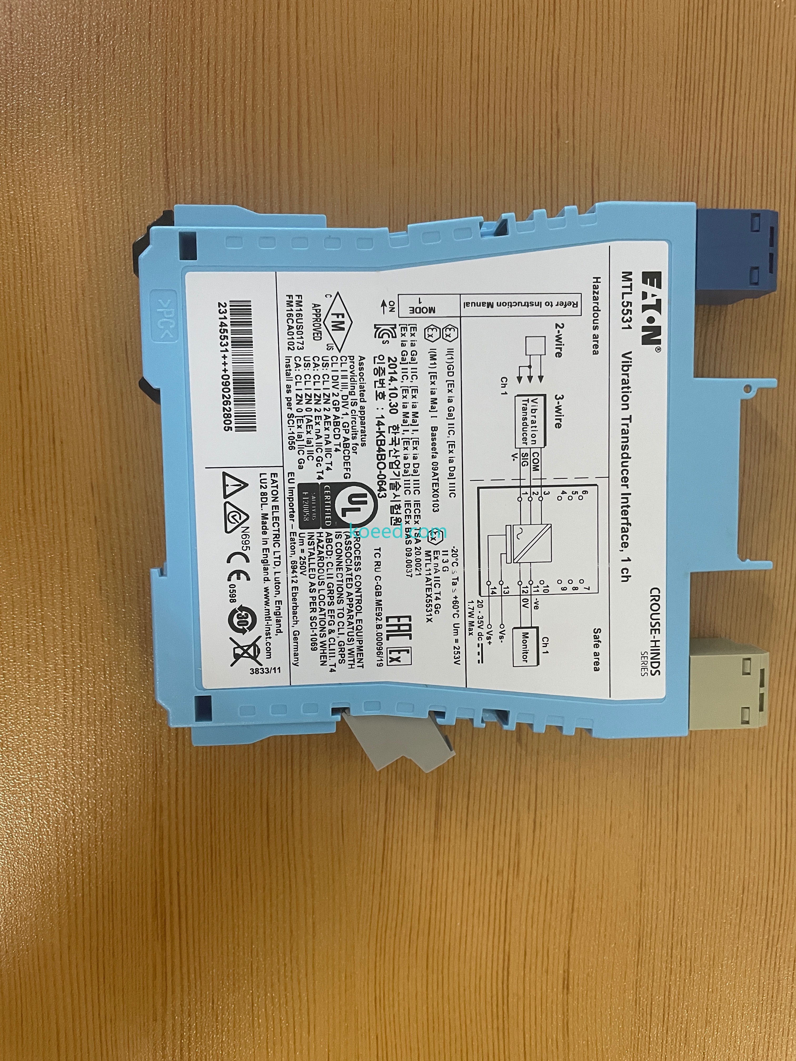 MTL5531 Label and Certification Markings