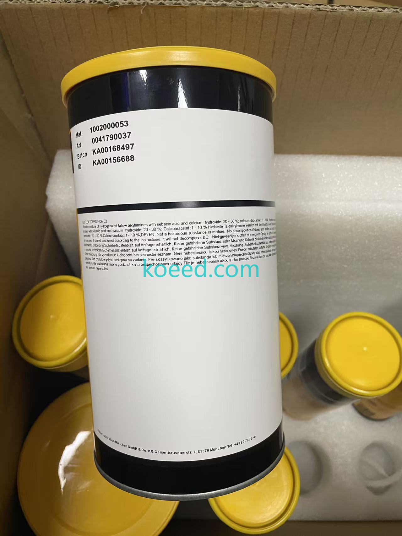 Klüber ISOFLEX TOPAS NB 5051 / NCA 52 — Product View 1