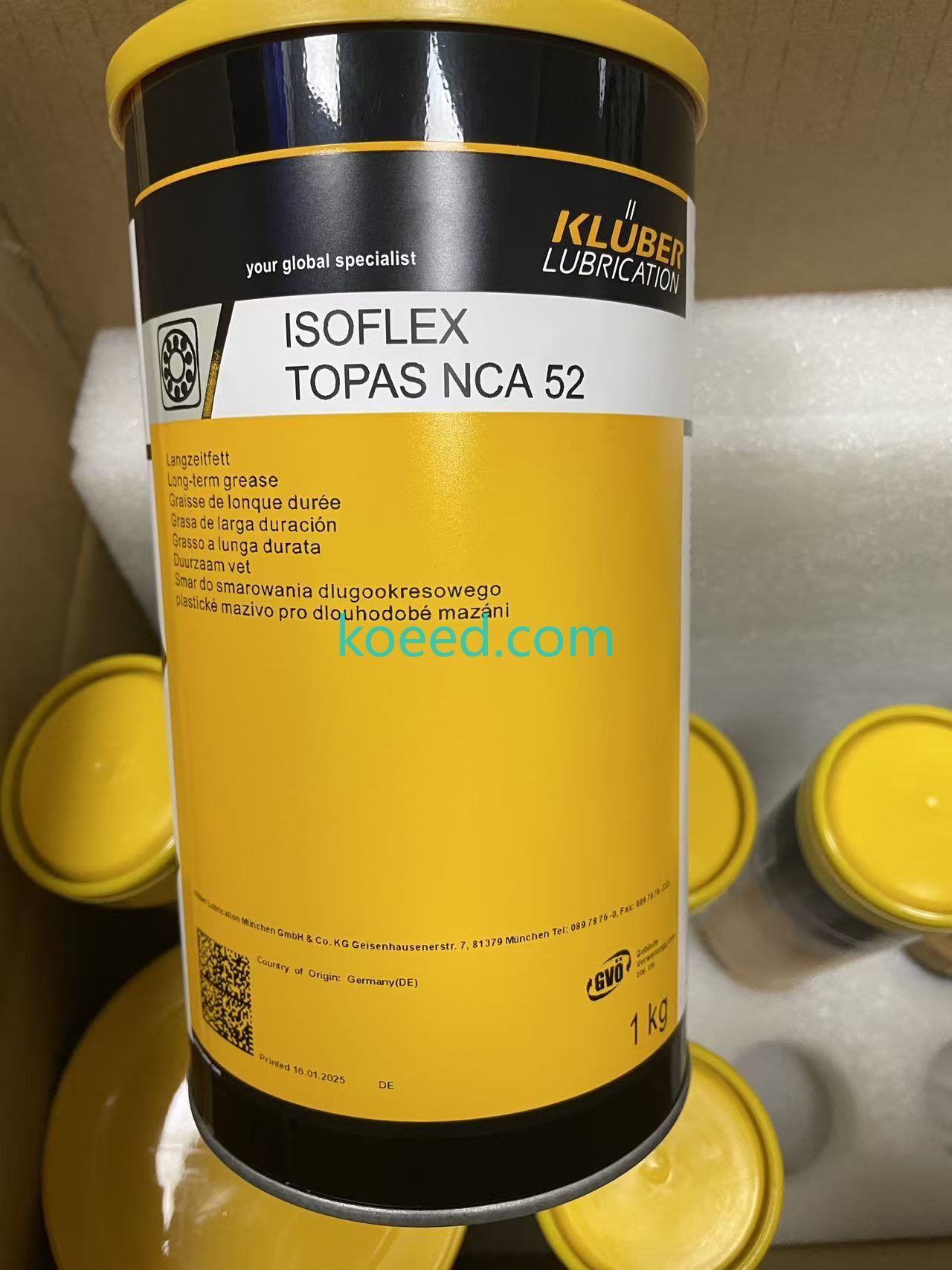 Klüber ISOFLEX TOPAS NB 5051 / NCA 52 — Product View 4