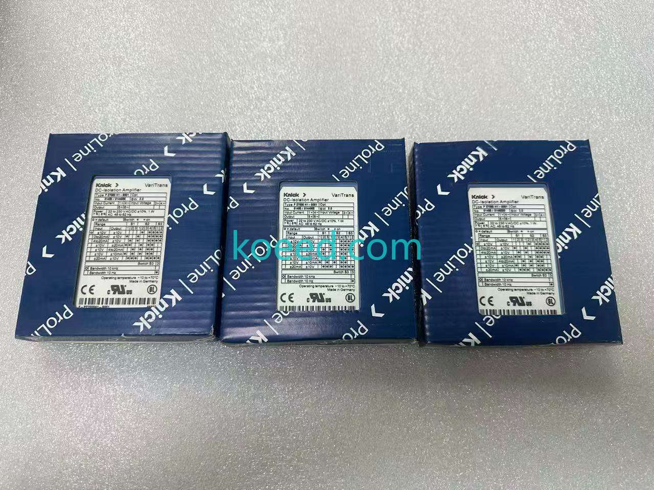 Knick P 27000 H1-S001 - Top Label and Markings