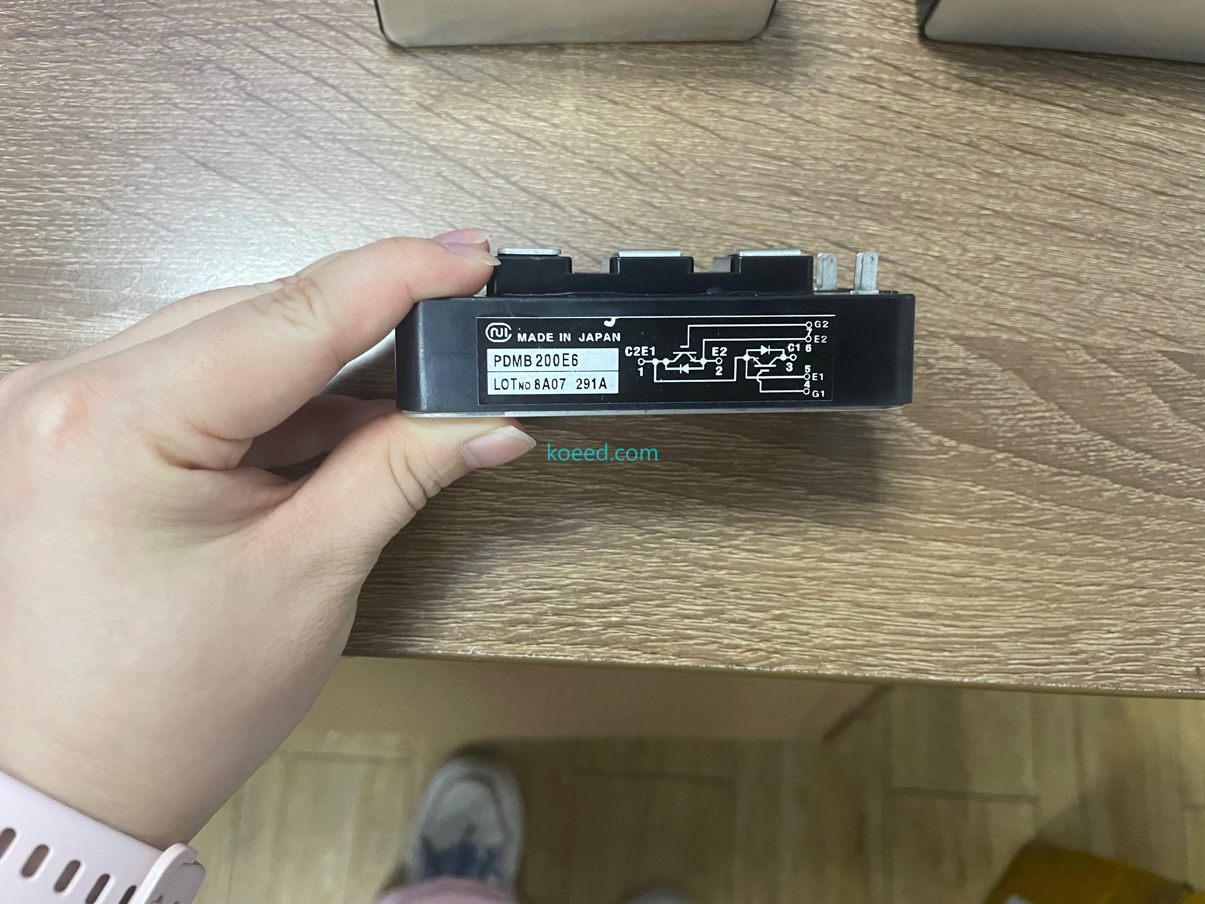 NIEC PDMB200E6 — terminal connection close-up for wiring reference