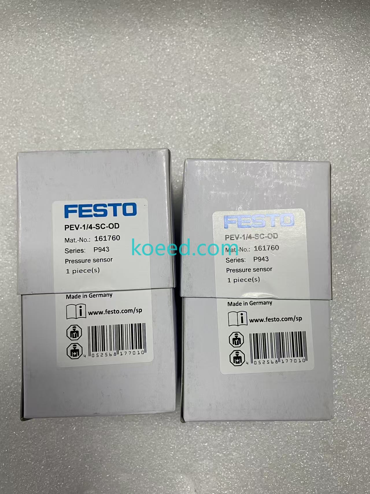 Festo PEV-1/4-SC-OD 161760 - Detail View with Label
